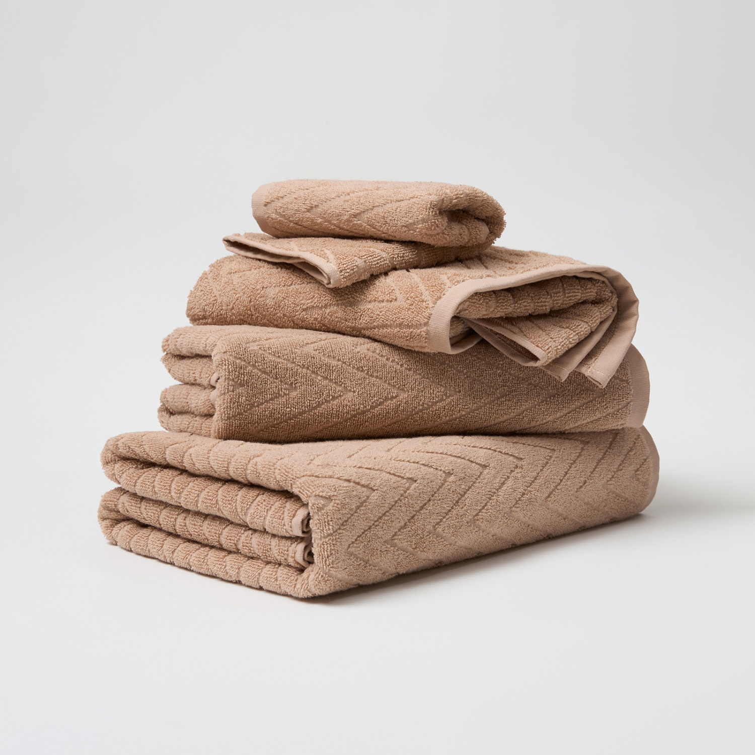 Полотенце махровое Зигзаг/Zigzag, кофе - фото № 8