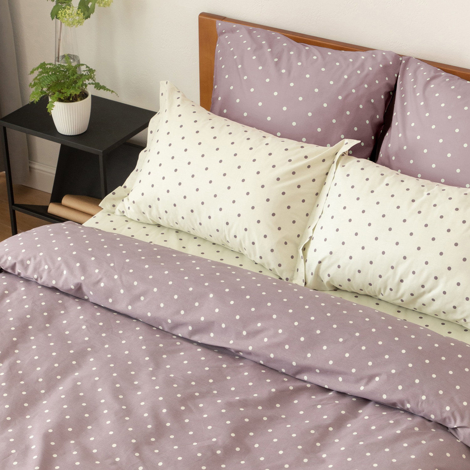 Постельное белье Pois purple I - фото № 8