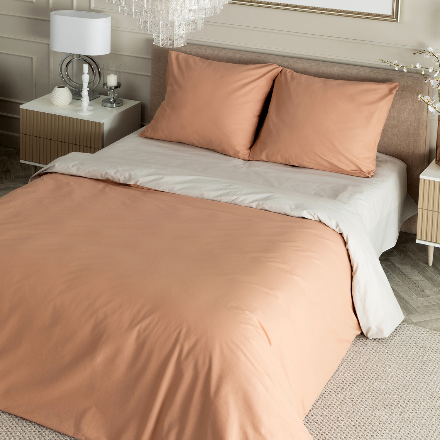 Постельное белье Тосканский беж/Tuscany beige & Greige - фото № 10