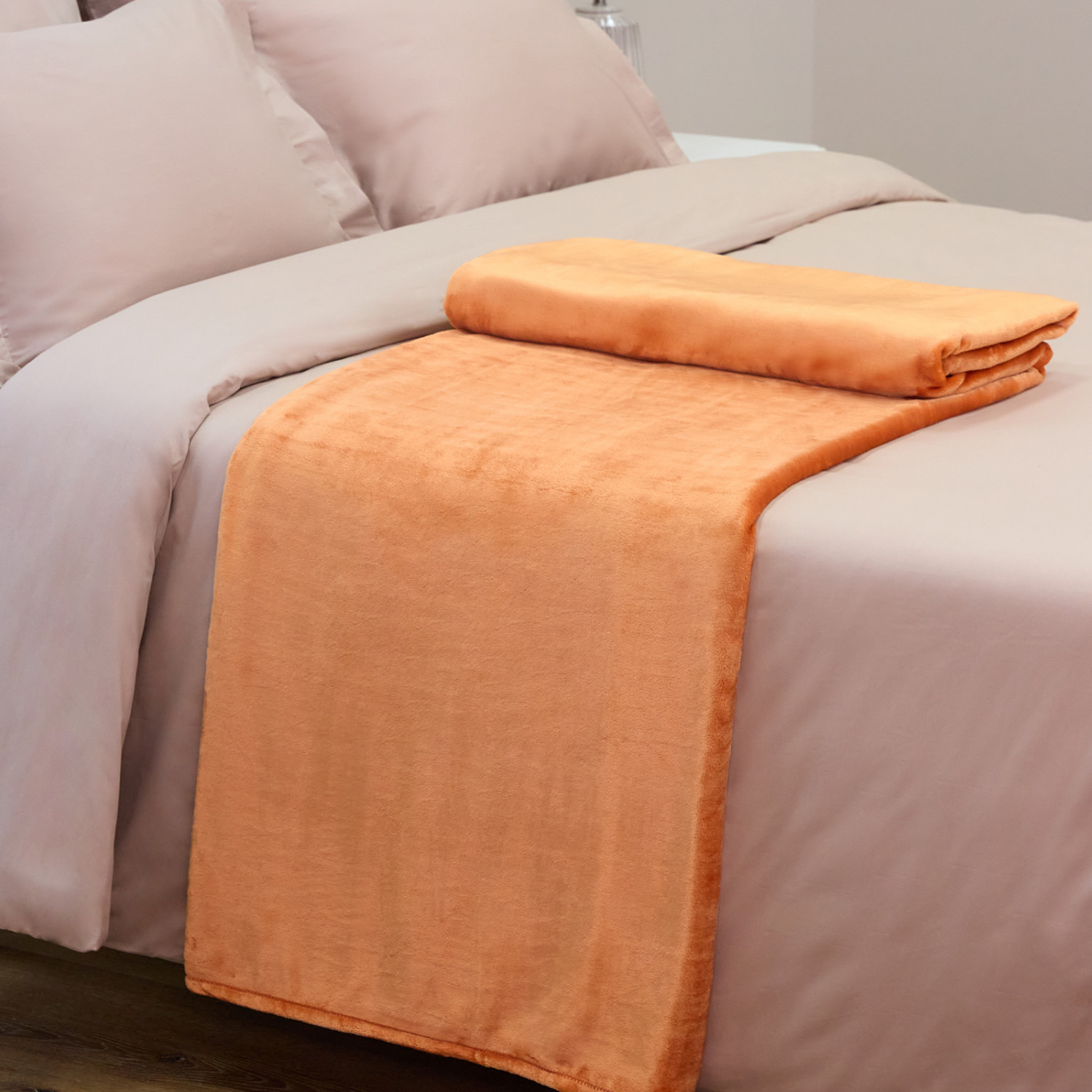 Плед Supersoft, оранжевый - фото № 2