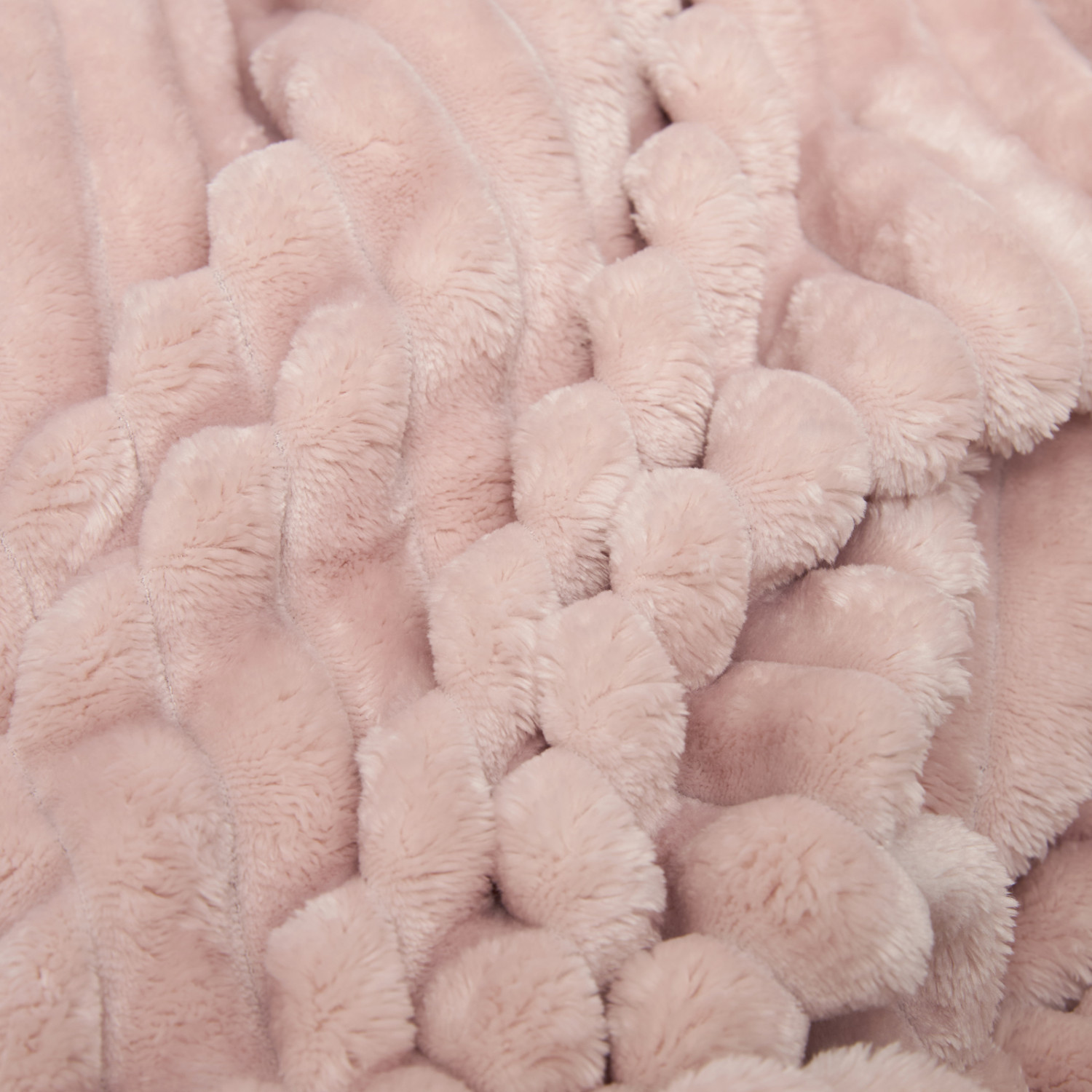 Плед Мягкая полоска/Soft strip, пудра - фото № 6