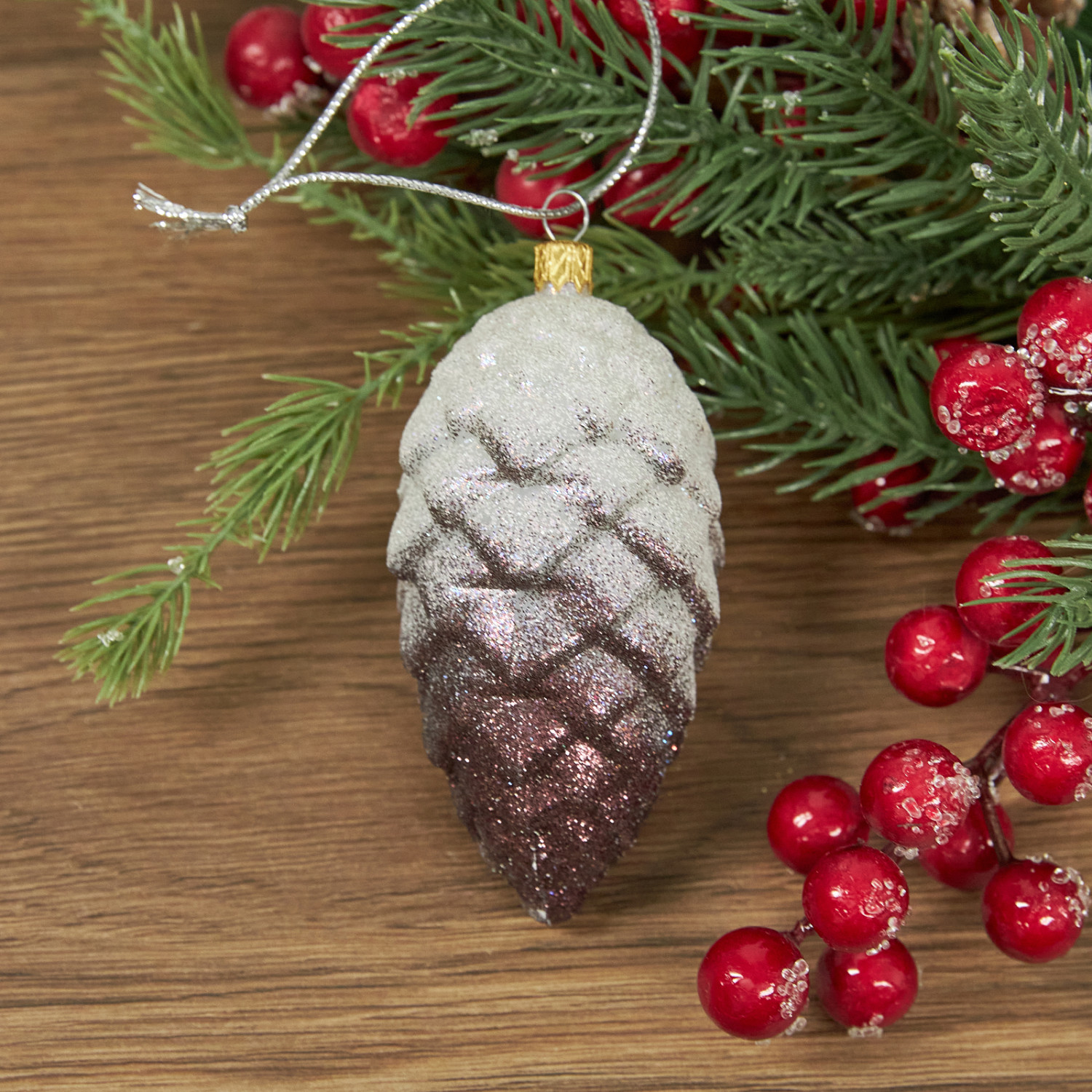 Елочная игрушка Figarro, коричневая