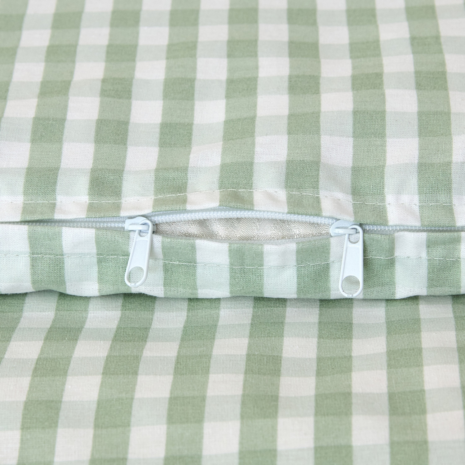 Постельное белье полукомплект Vichy, зеленое - фото № 11