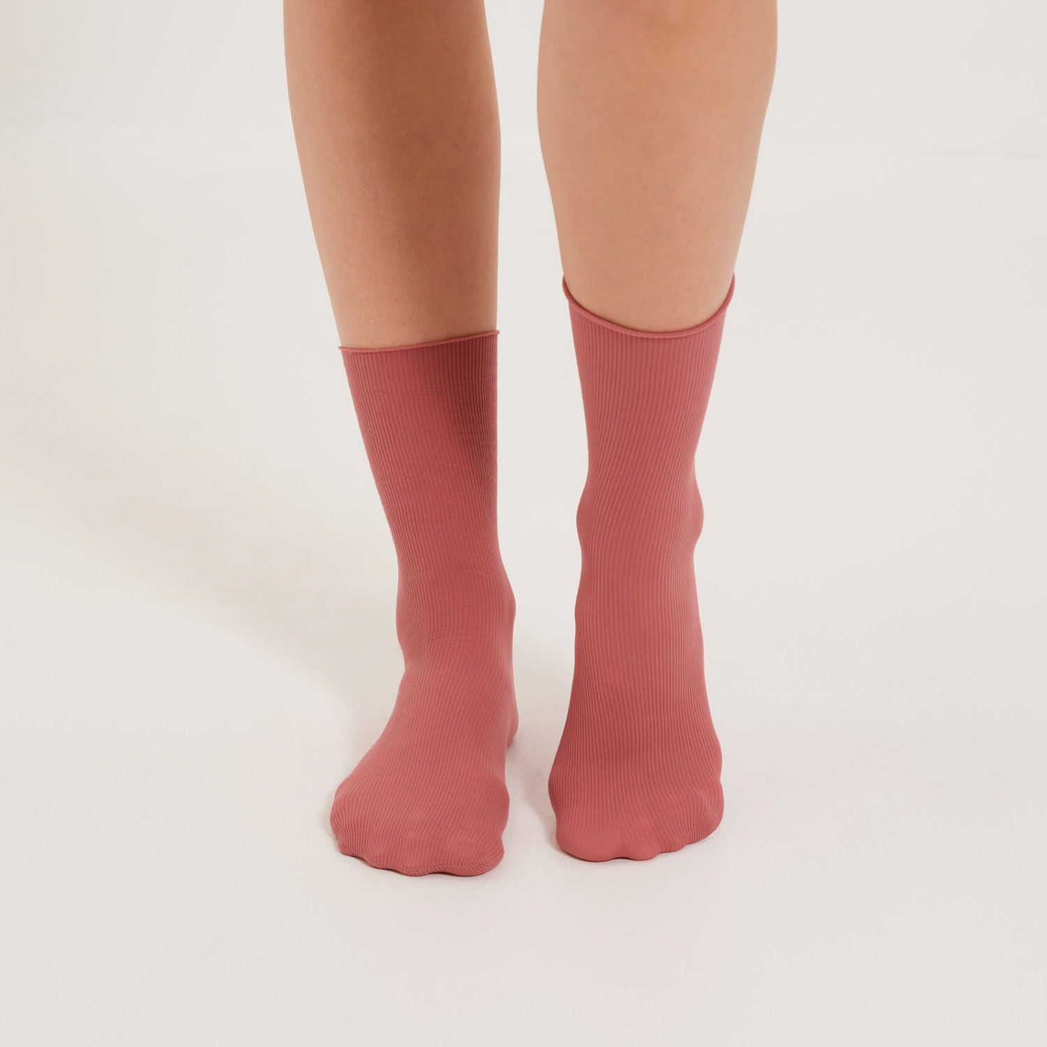Носки Роза Руж, молочные/розовые - фото № 5