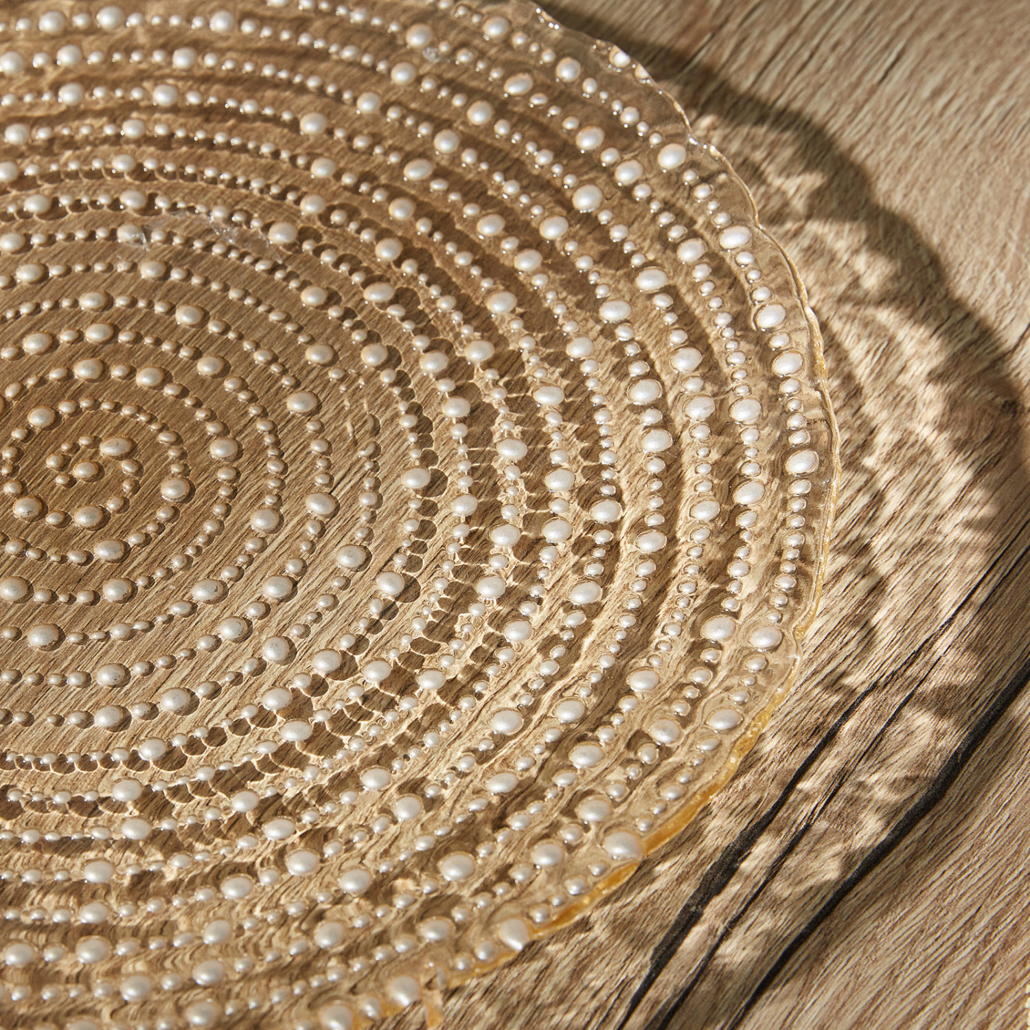 Тарелка Высокий прилив/Alta marea, песок - фото № 3