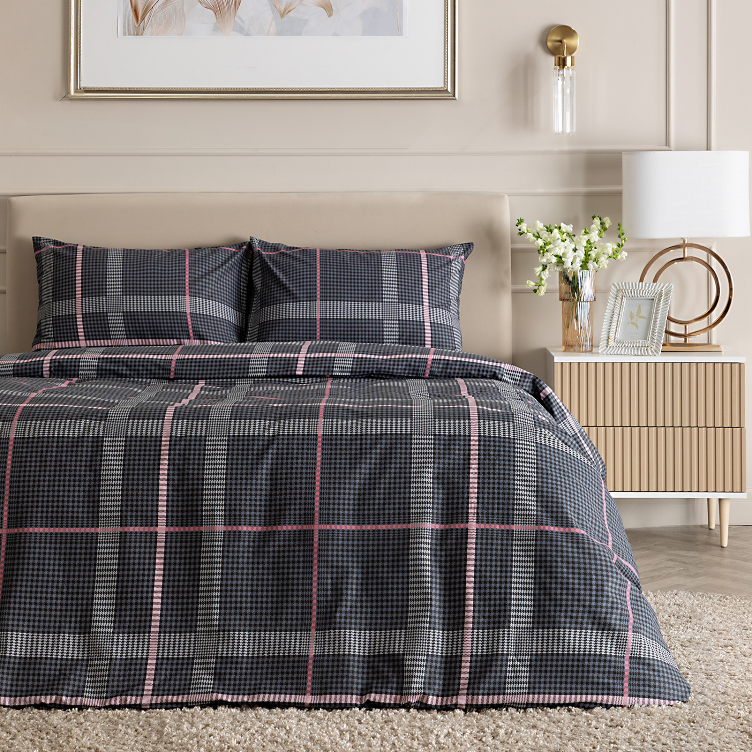 Постельное белье Бонмарито, серый III - фото № 4