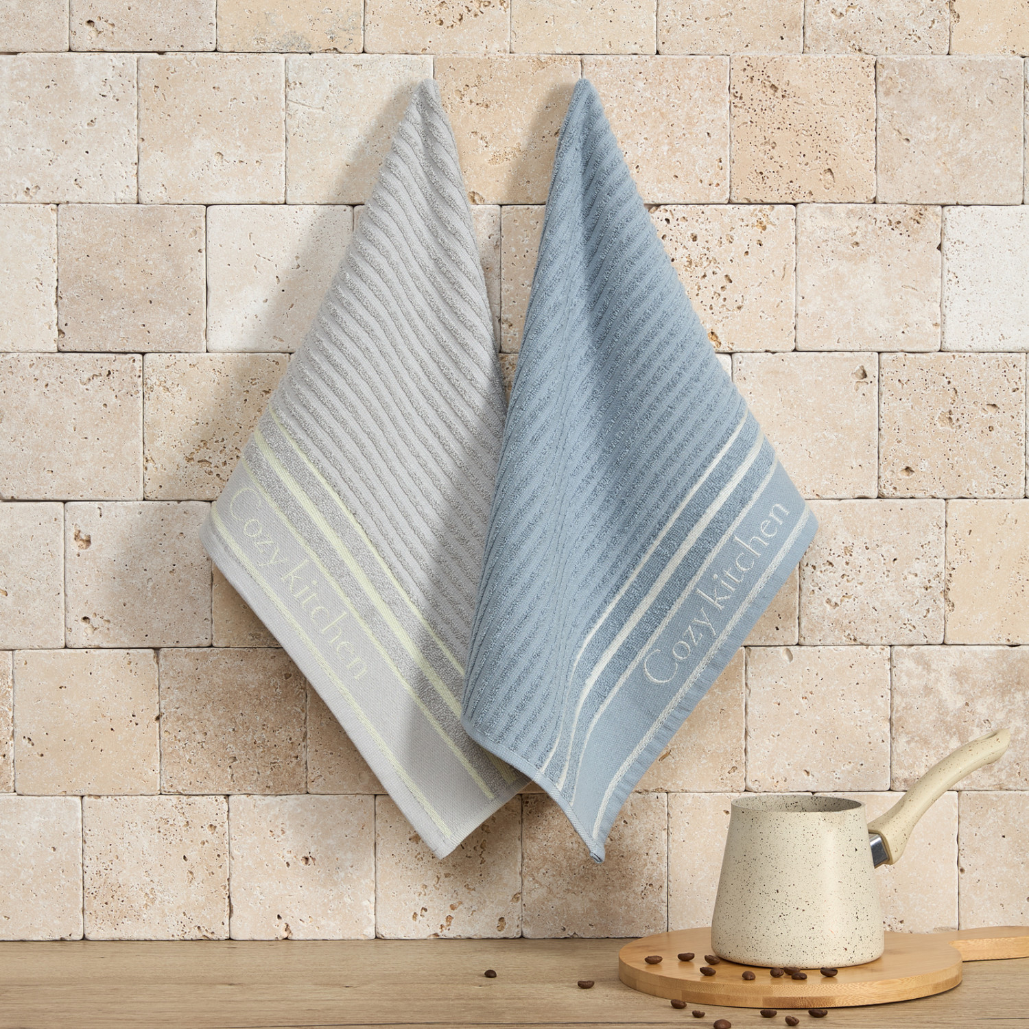 Комплект махровых полотенец Уютная кухня/COZY Kitchen, анчан