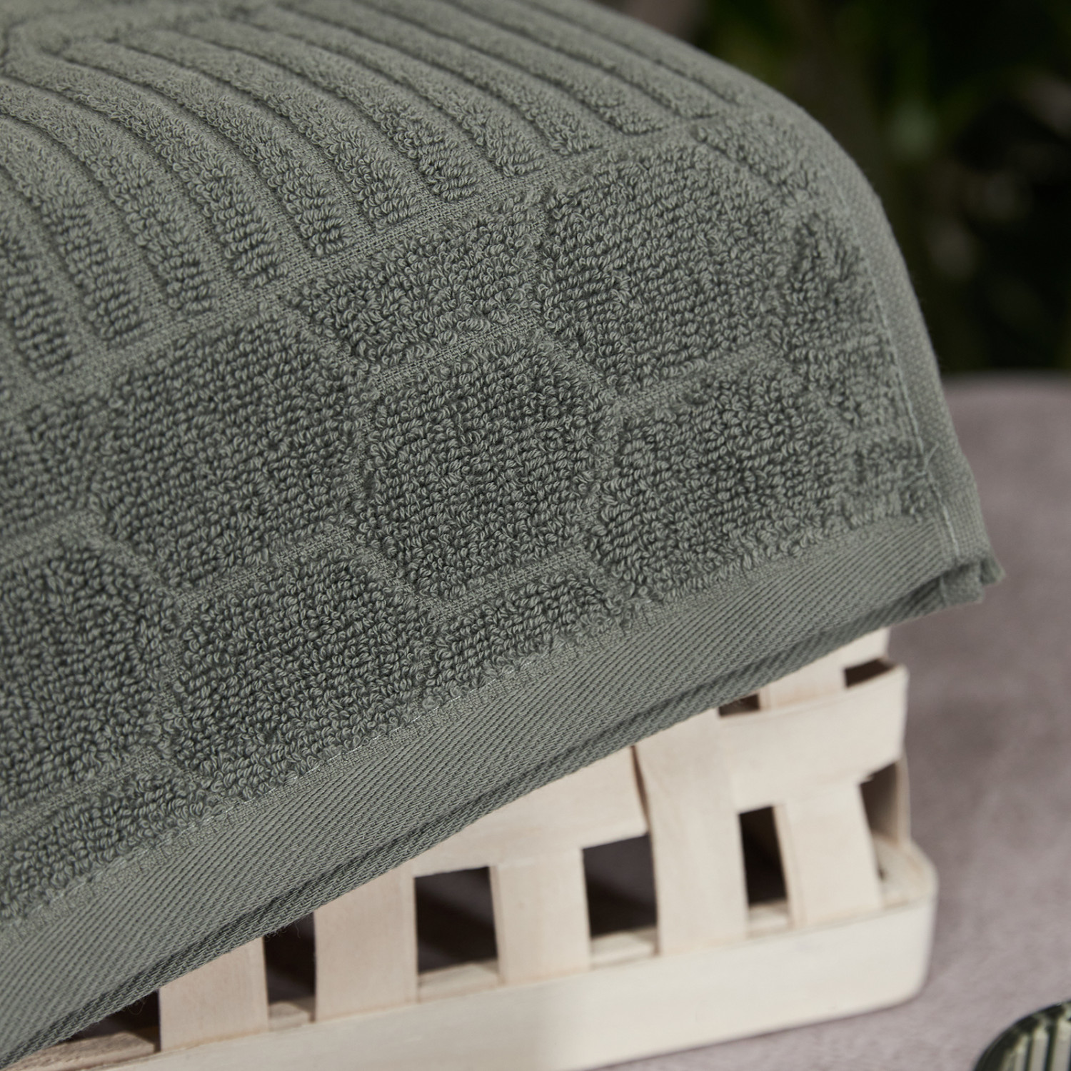 Полотенце махровое Зефир, нефрит - фото № 4