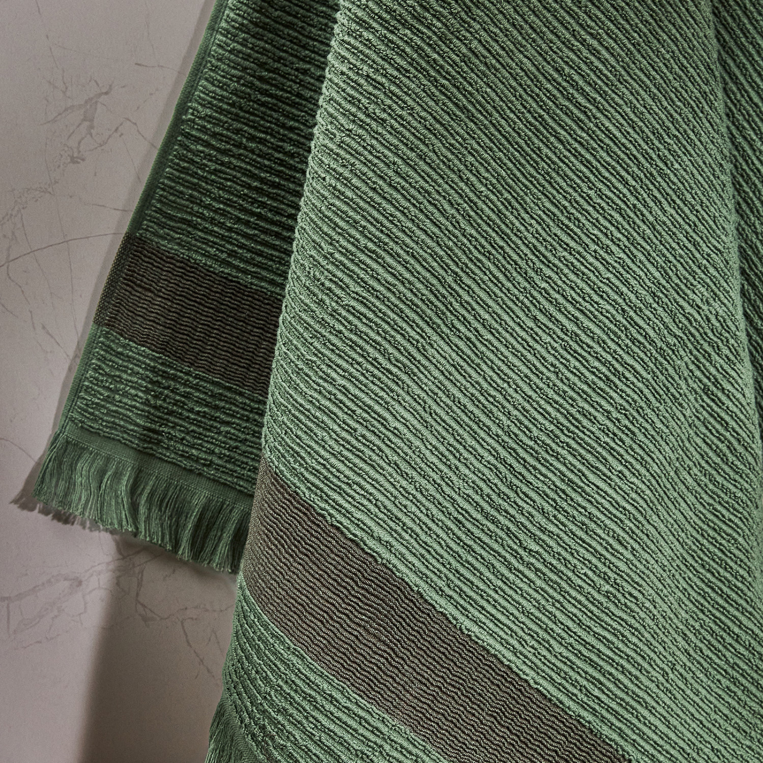 Полотенце махровое Монталто/Montalto, зеленое - фото № 2