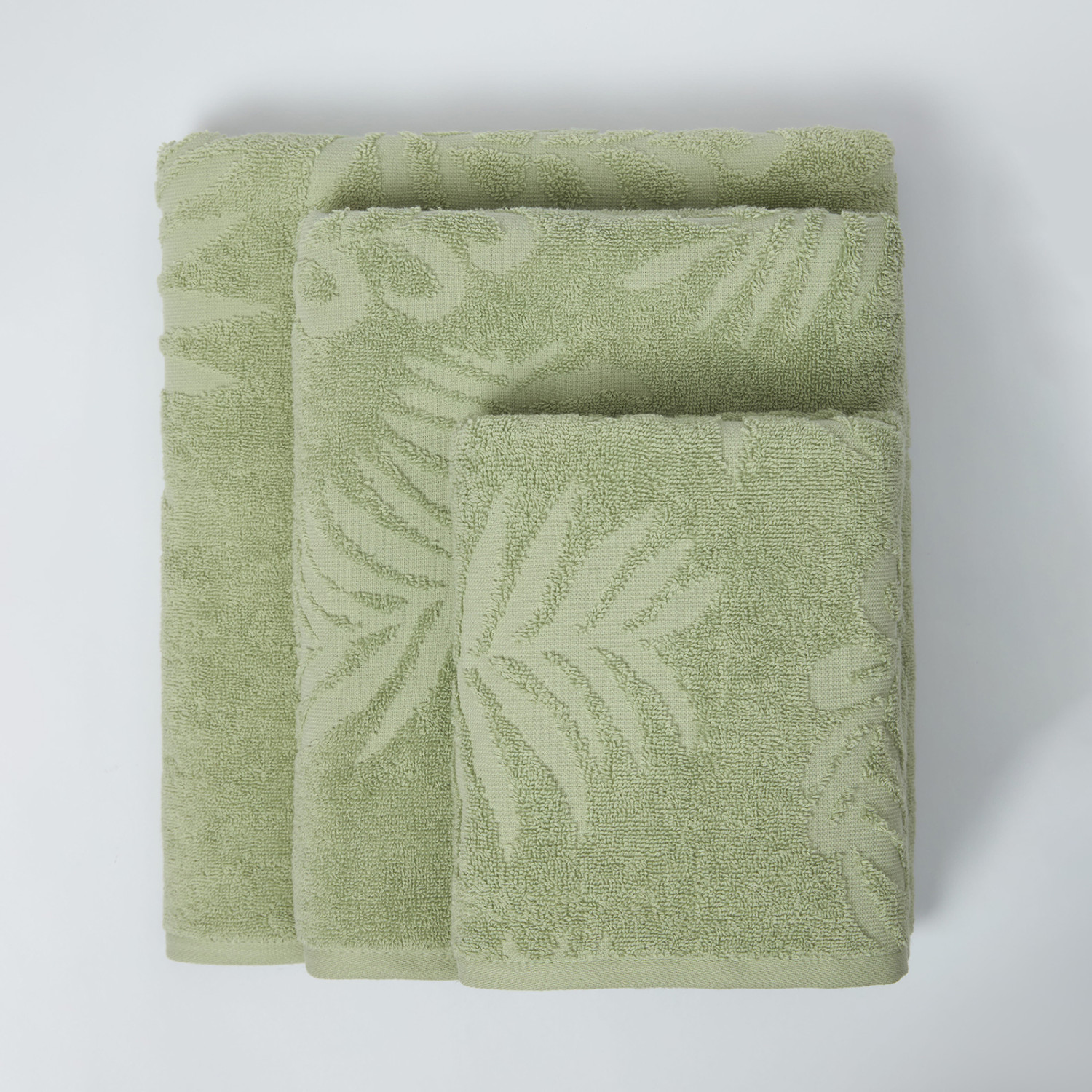 Полотенце махровое Tropico, зеленое - фото № 4