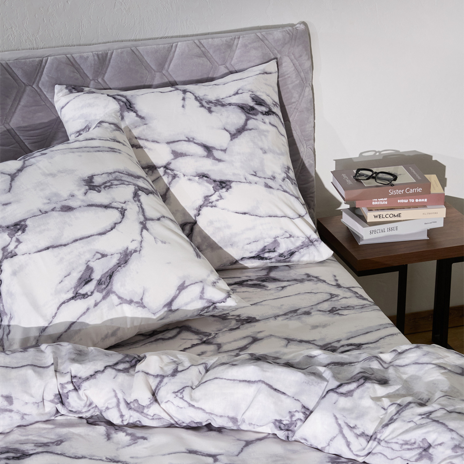 Постельное белье Floox Белый мрамор - фото № 7