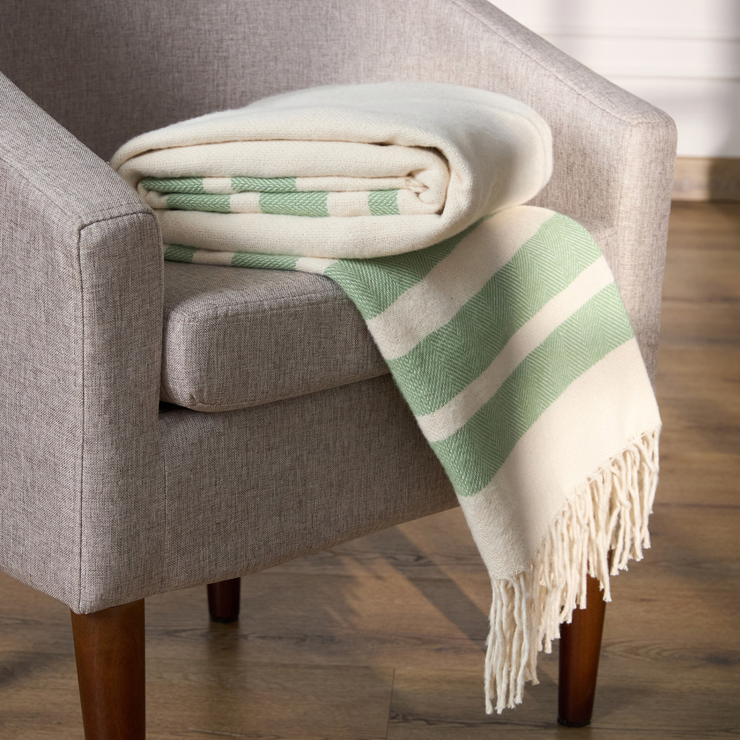 Плед Маттео, зеленый - фото № 2