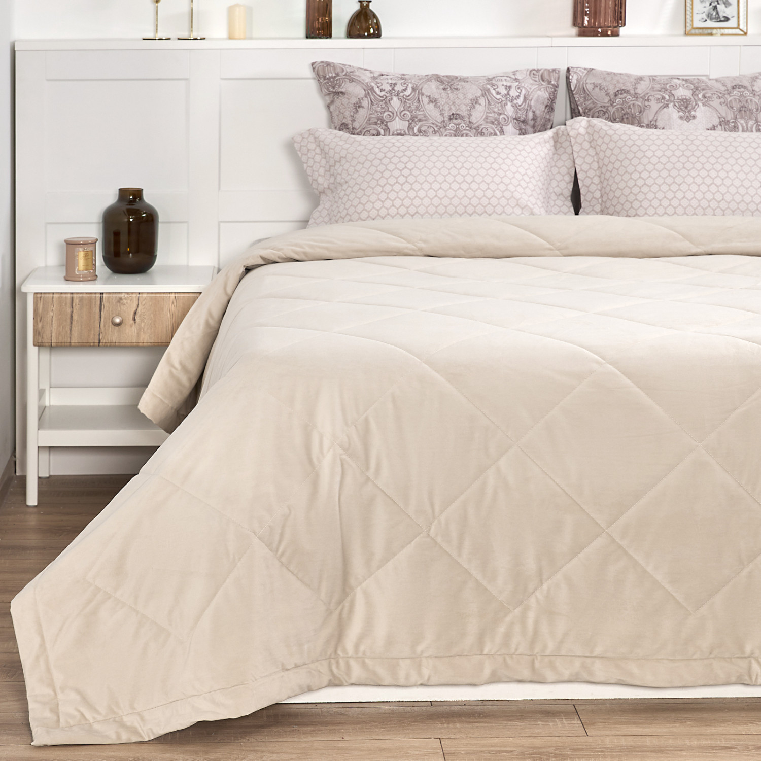 Покрывало Веллют/Vellut, экрю - фото № 2