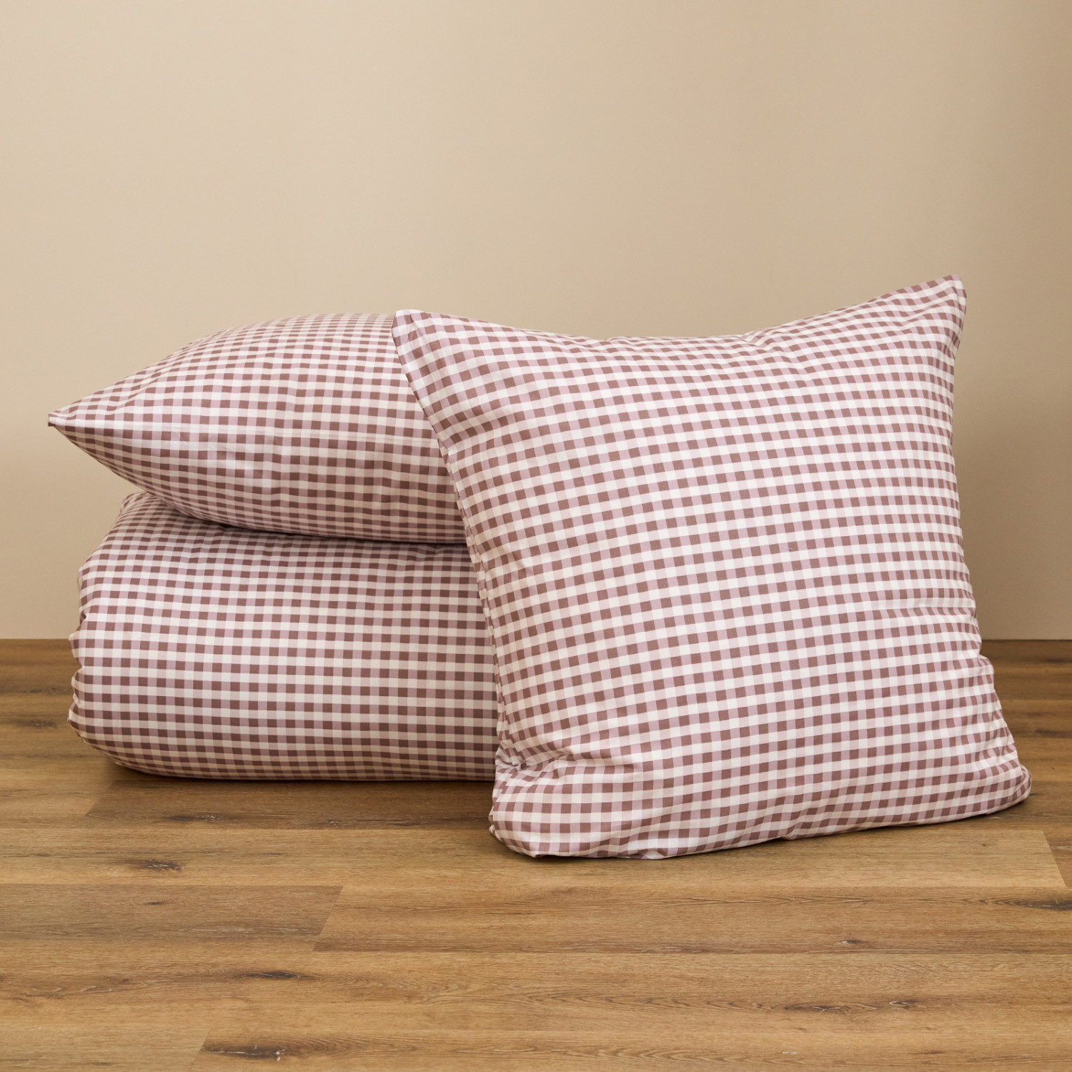 Постельное белье полукомплект Vichy, коричневое - фото № 12