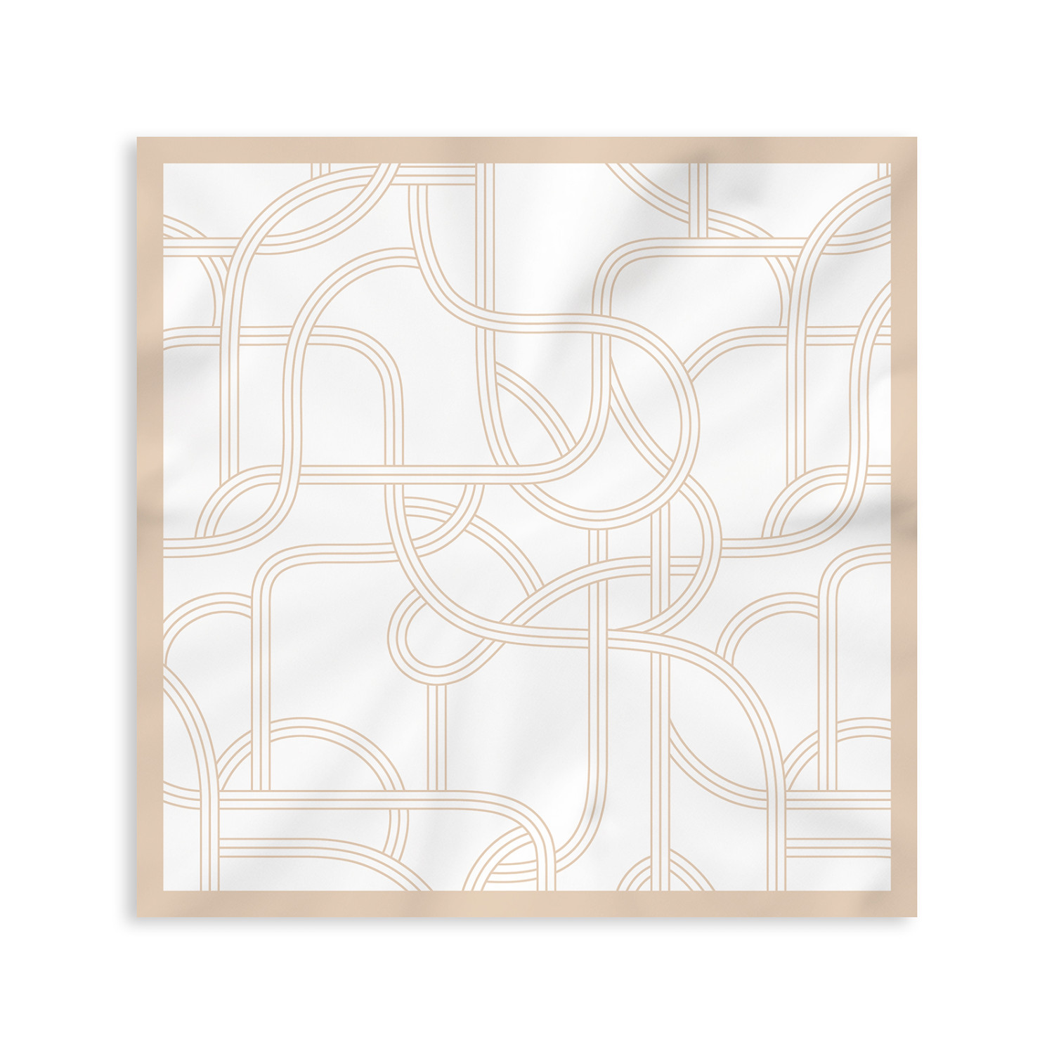 Платок шейный Божественный/Divina, бежевый II - фото № 13