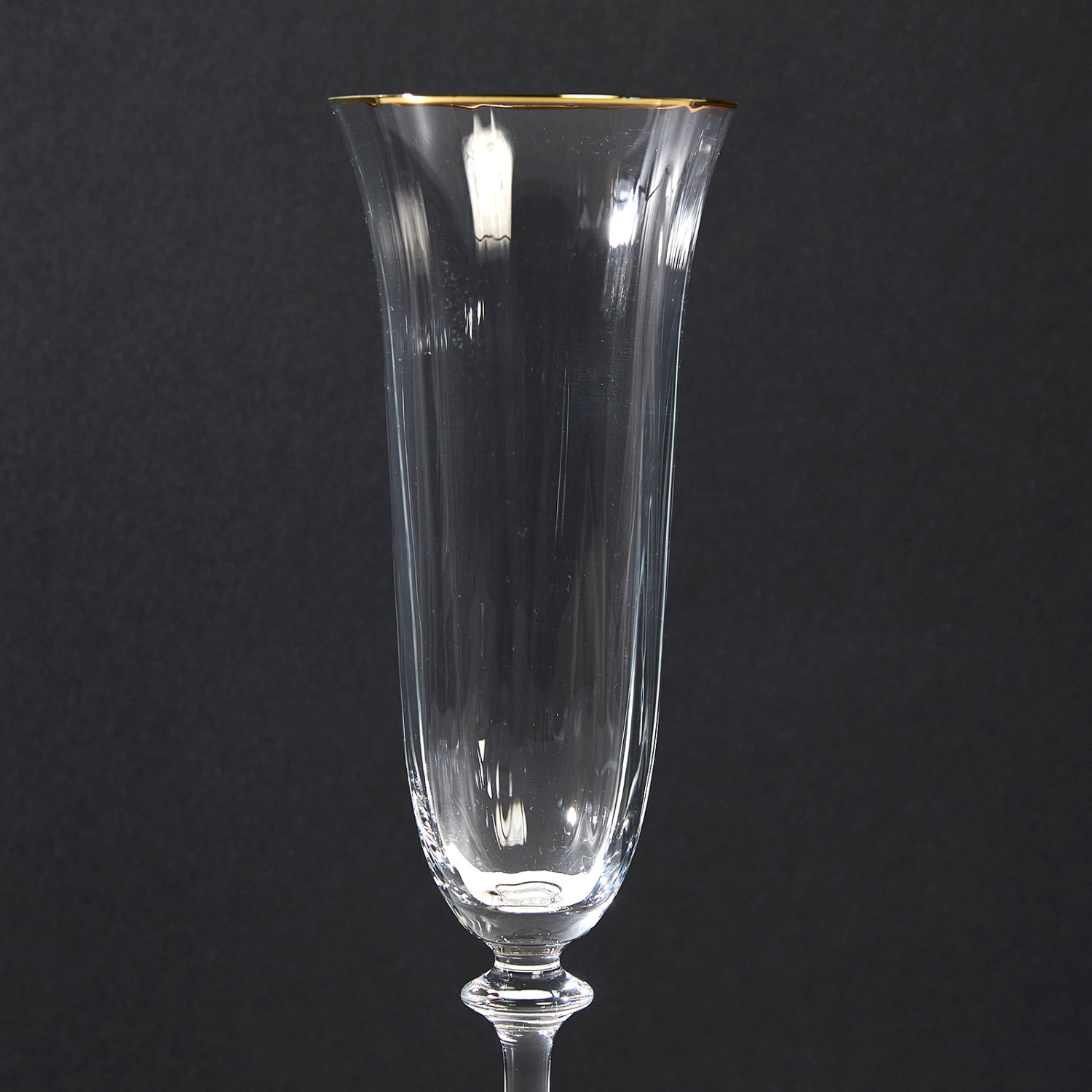 Бокал для шампанского Light wave Gold - фото № 3