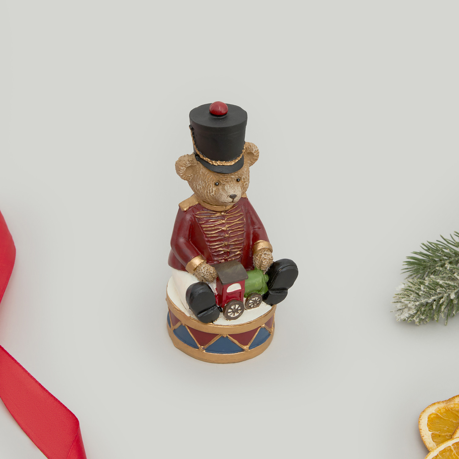 Статуэтка Тедди барабанщик/Teddy drum - фото № 3