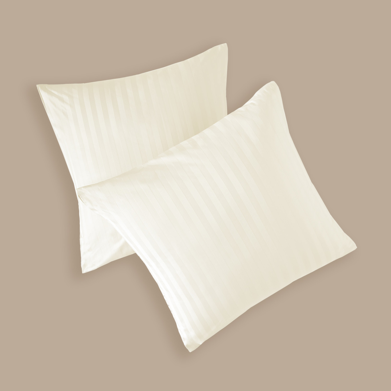 Комплект наволочек Экрю страйп-сатин 40156 - фото № 5