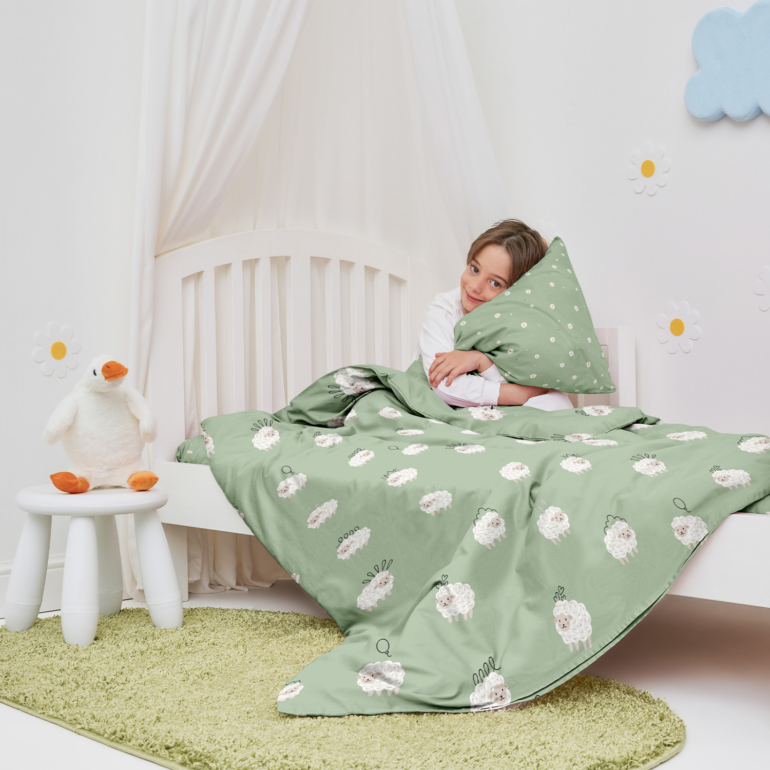 Постельное белье детское Милая овечка/Cute sheep - фото № 6