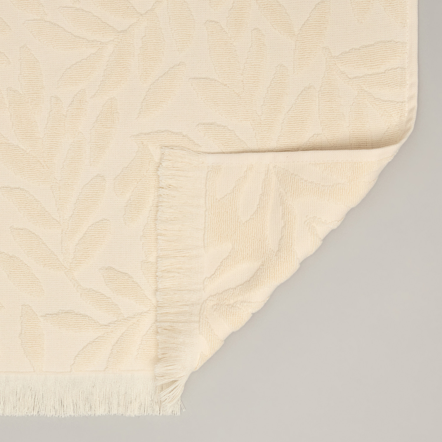 Полотенце махровое Цветение/Fioritura, молоко - фото № 4