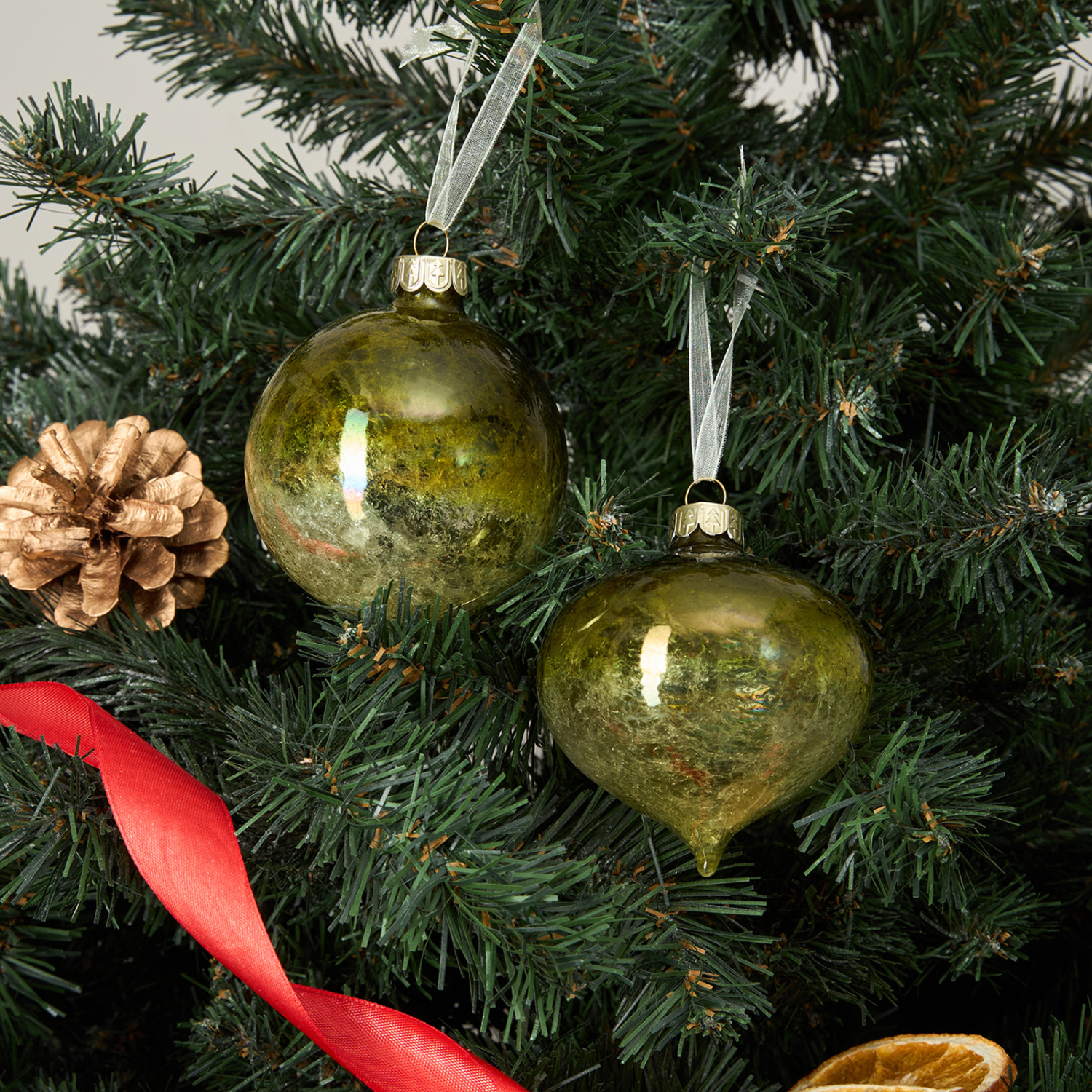 Набор елочных игрушек Due Mele