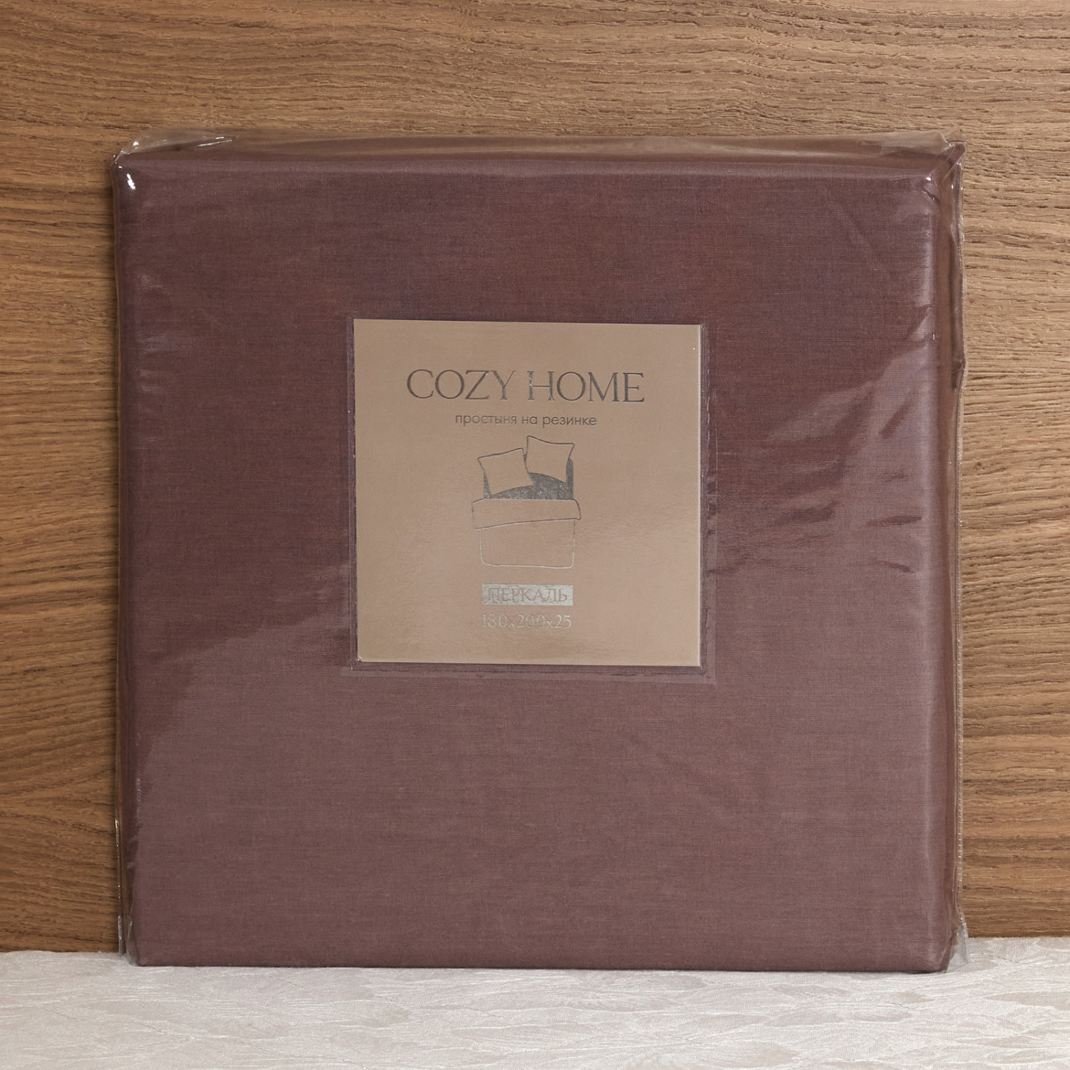 Простыня на резинке Russet Brown - фото № 3