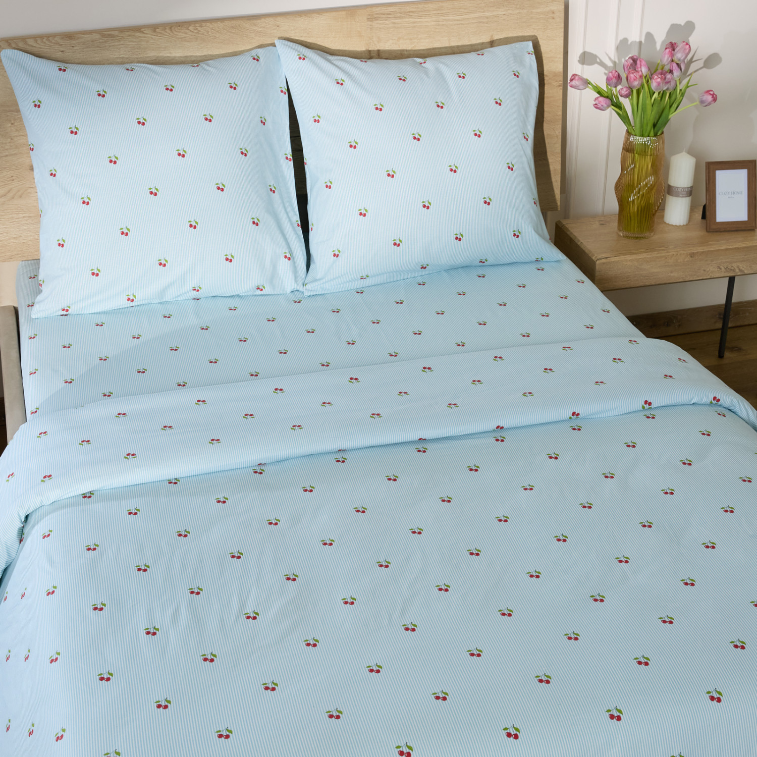 Постельное белье Cherry stripe - фото № 5