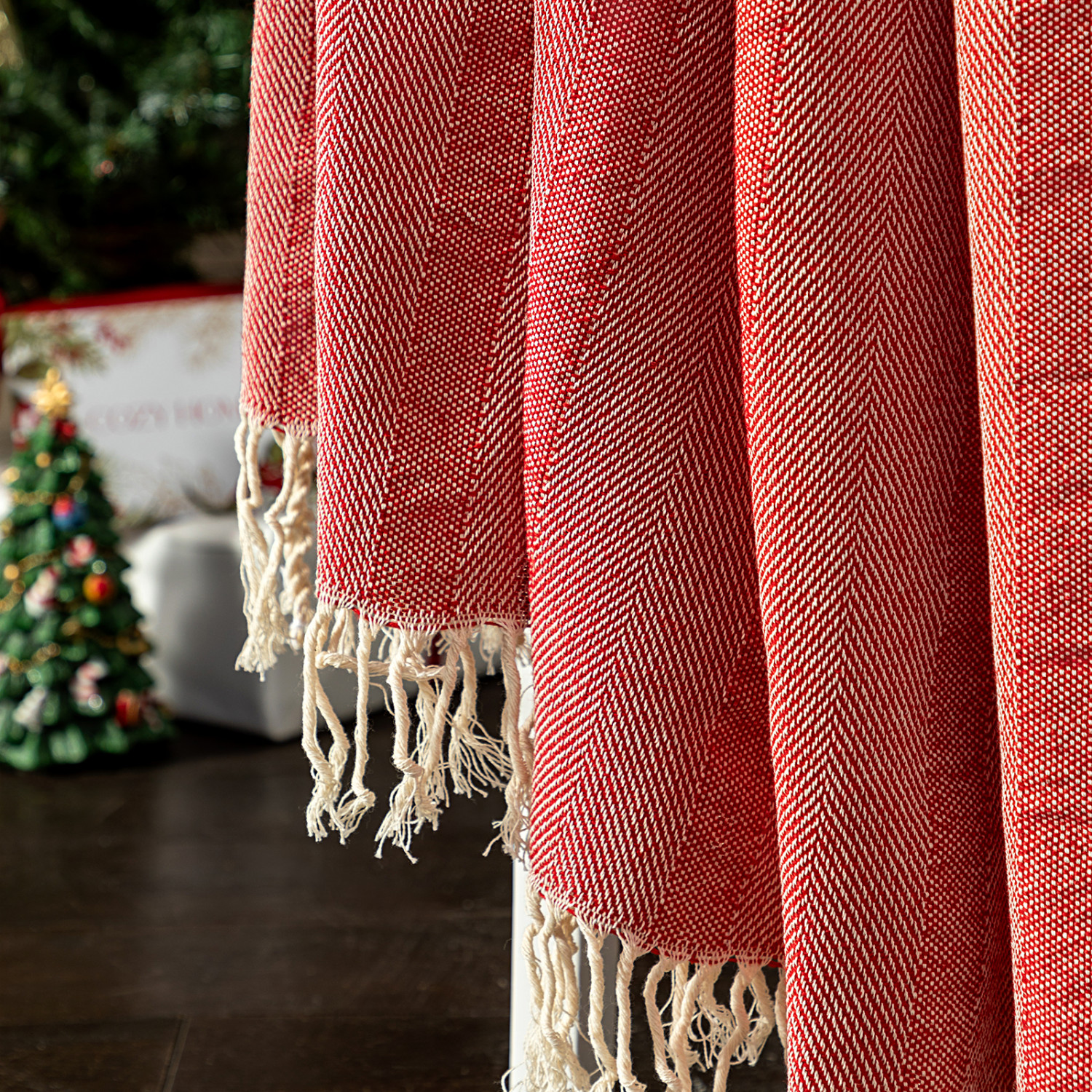 Плед Samantha, красный - фото № 3