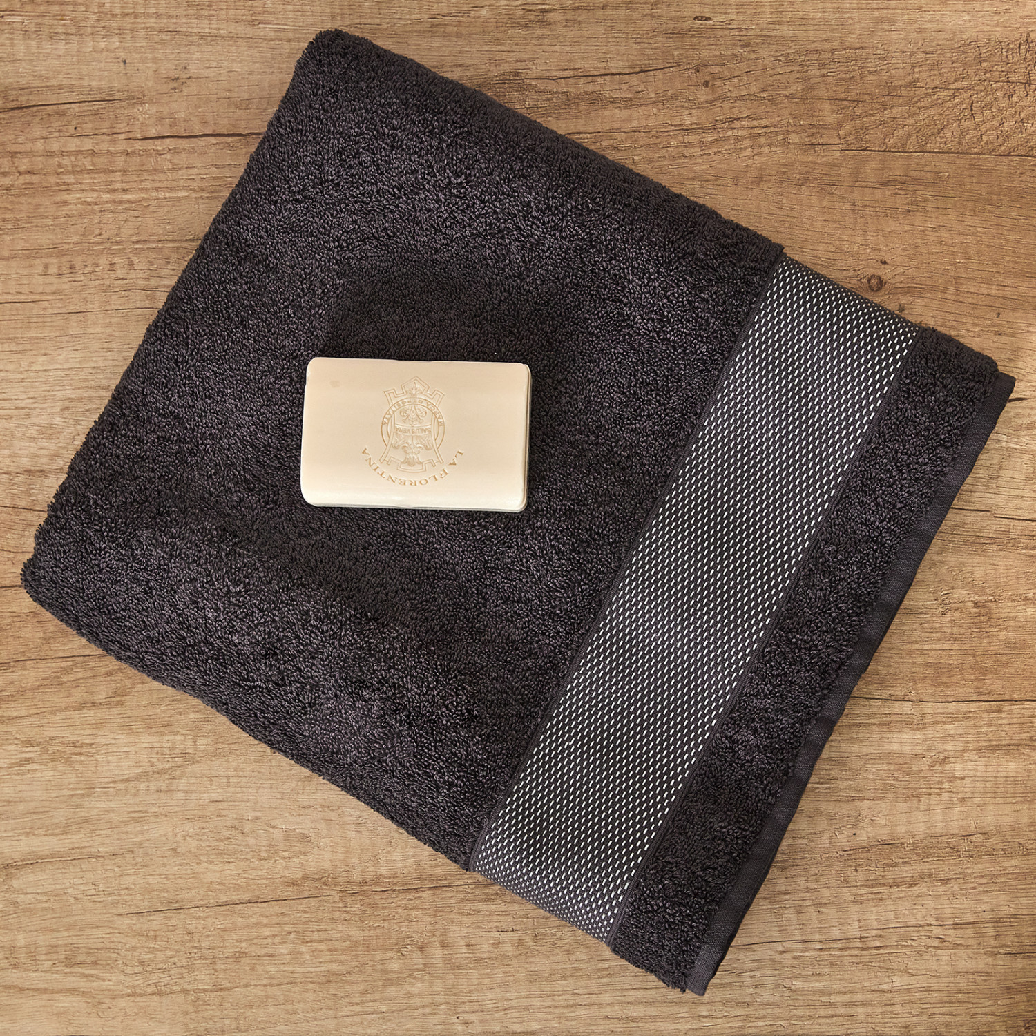 Полотенце махровое Dalia, коричневое - фото № 7