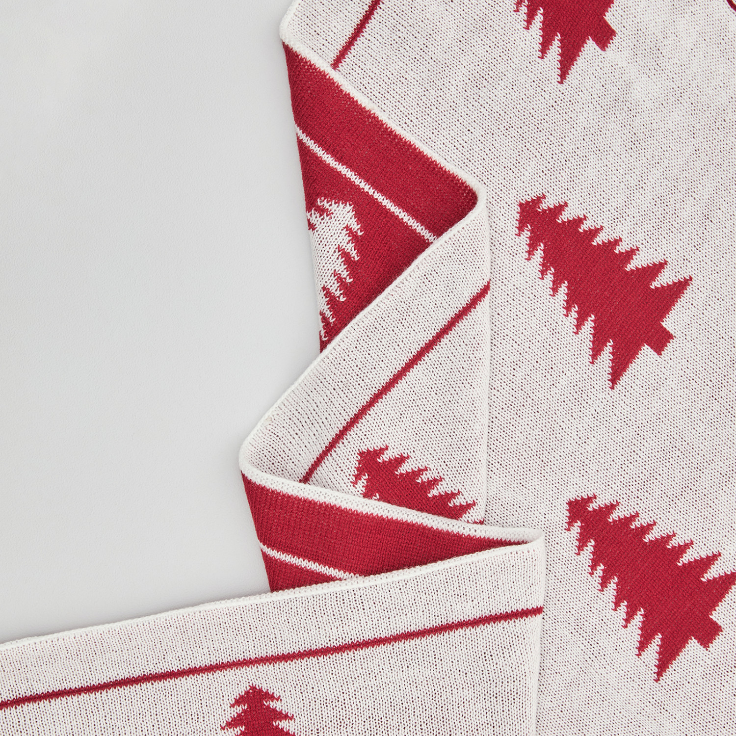 Плед Abete rosso, красный - фото № 7