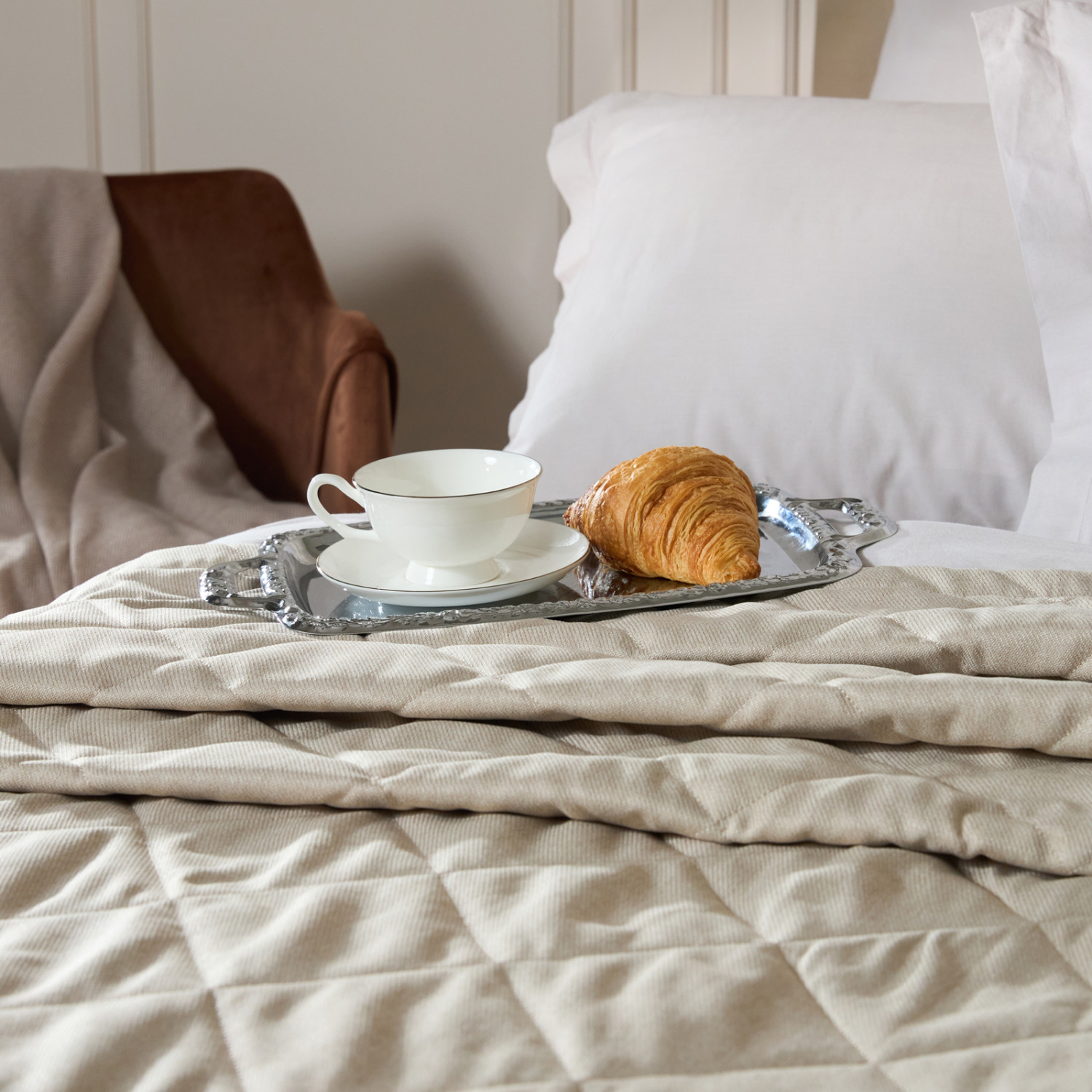 Покрывало Тибр/Tevere, песок - фото № 6