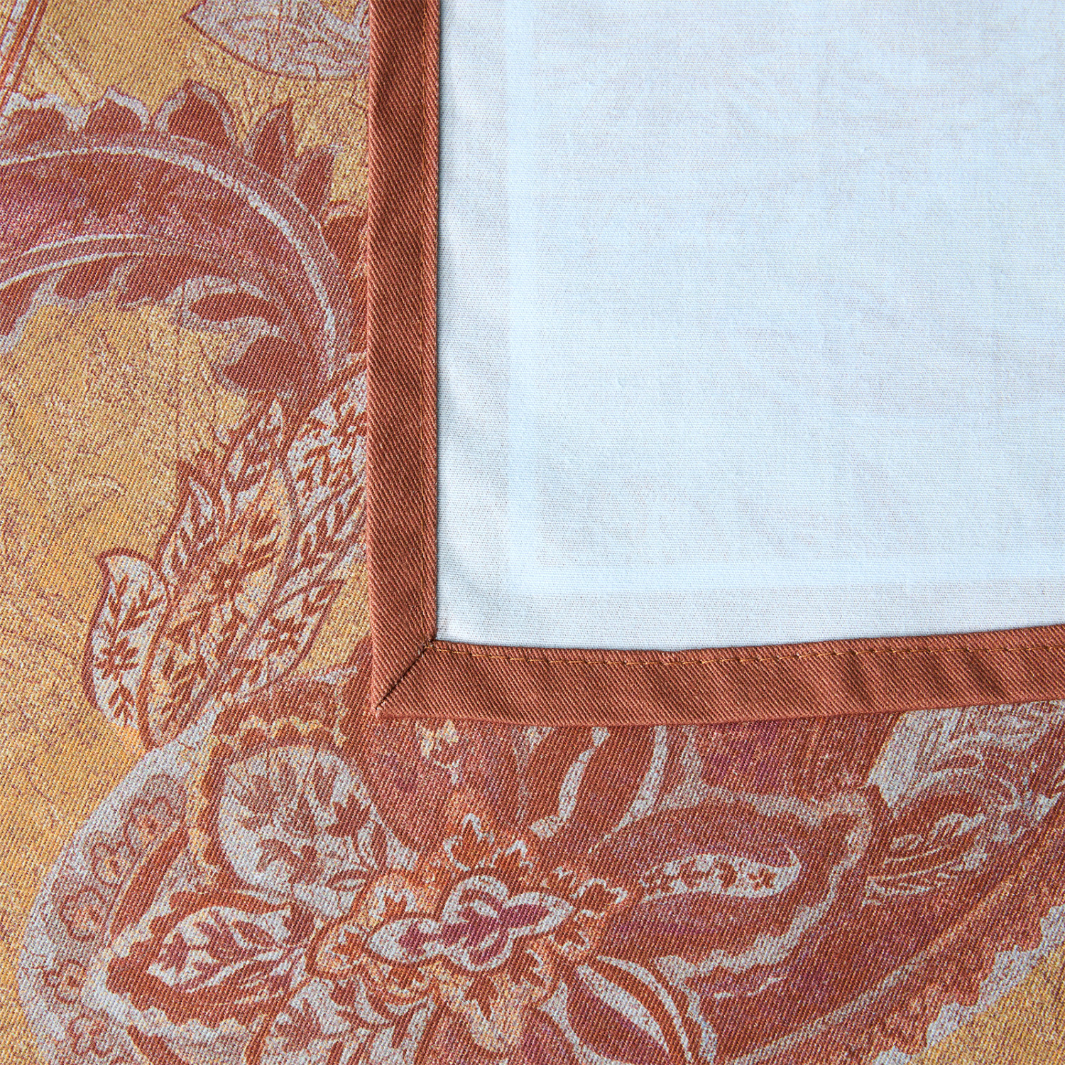 Скатерть-дорожка Paisley, охра - фото № 4