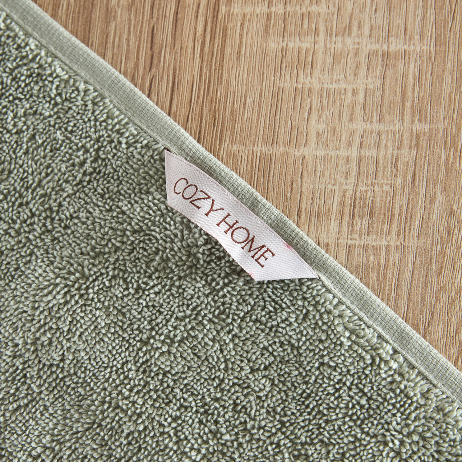 Полотенце махровое Классический/Classico, зеленое - фото № 6