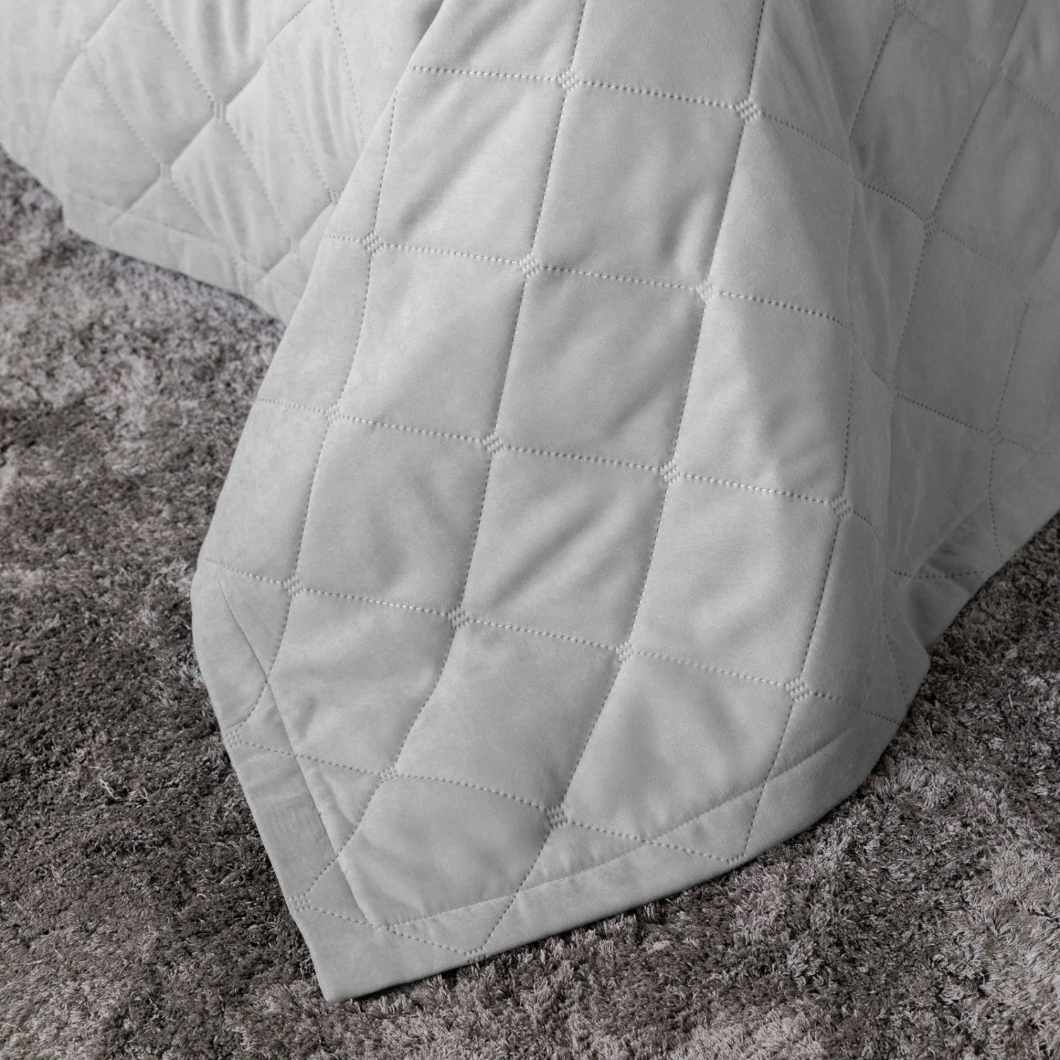 Покрывало Losanga, серое - фото № 14