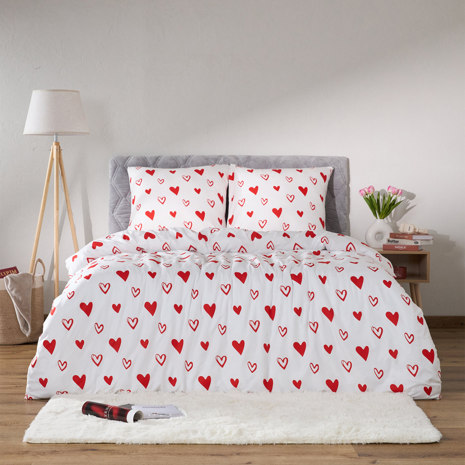 Постельное белье Floox Белое сердце