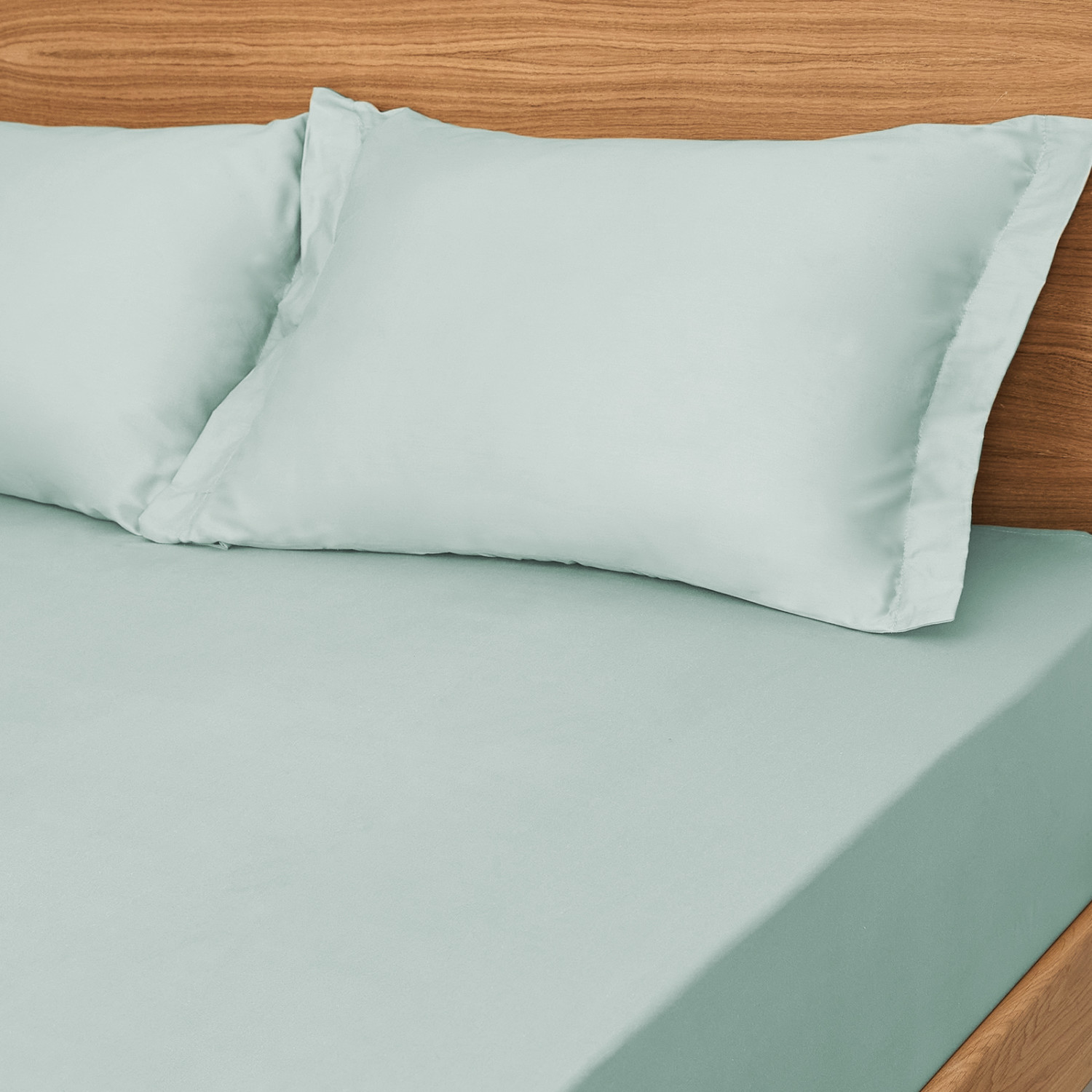Комплект наволочек Light teal с ушками, перкаль - фото № 2