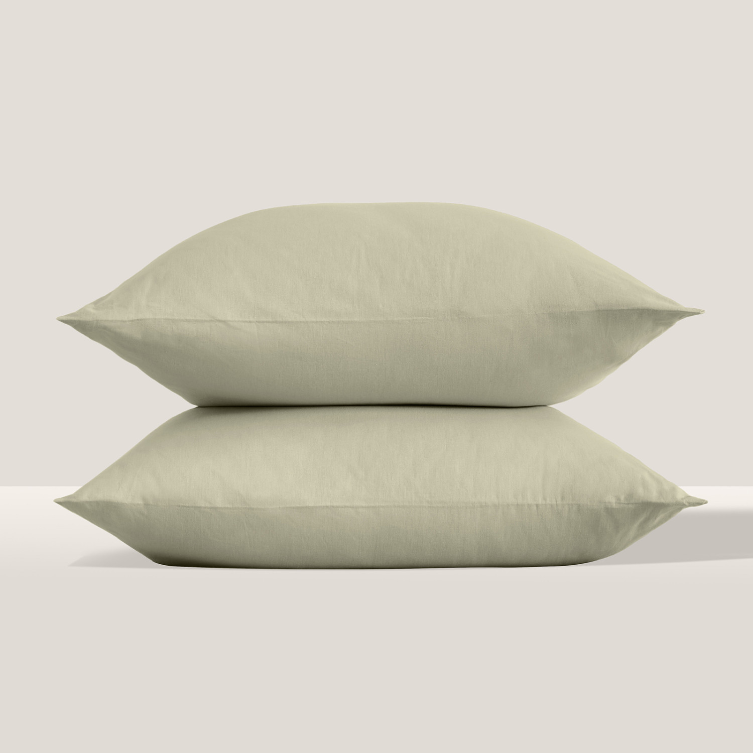 Комплект наволочек Светло-оливковый, перкаль - фото № 2