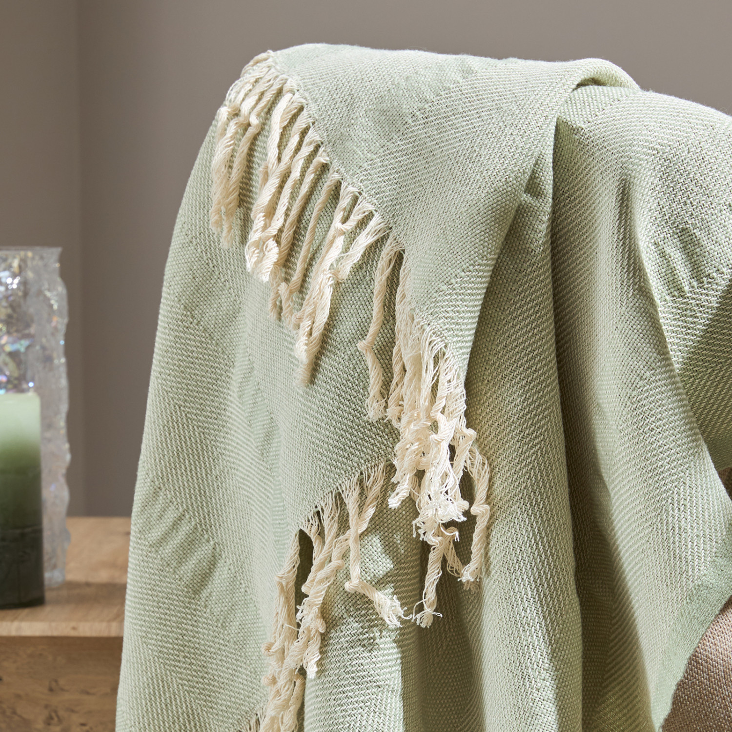 Плед Samantha, зеленый - фото № 2