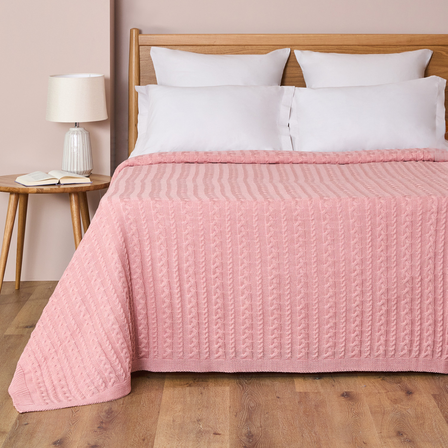 Плед Novallas, розовый - фото № 2