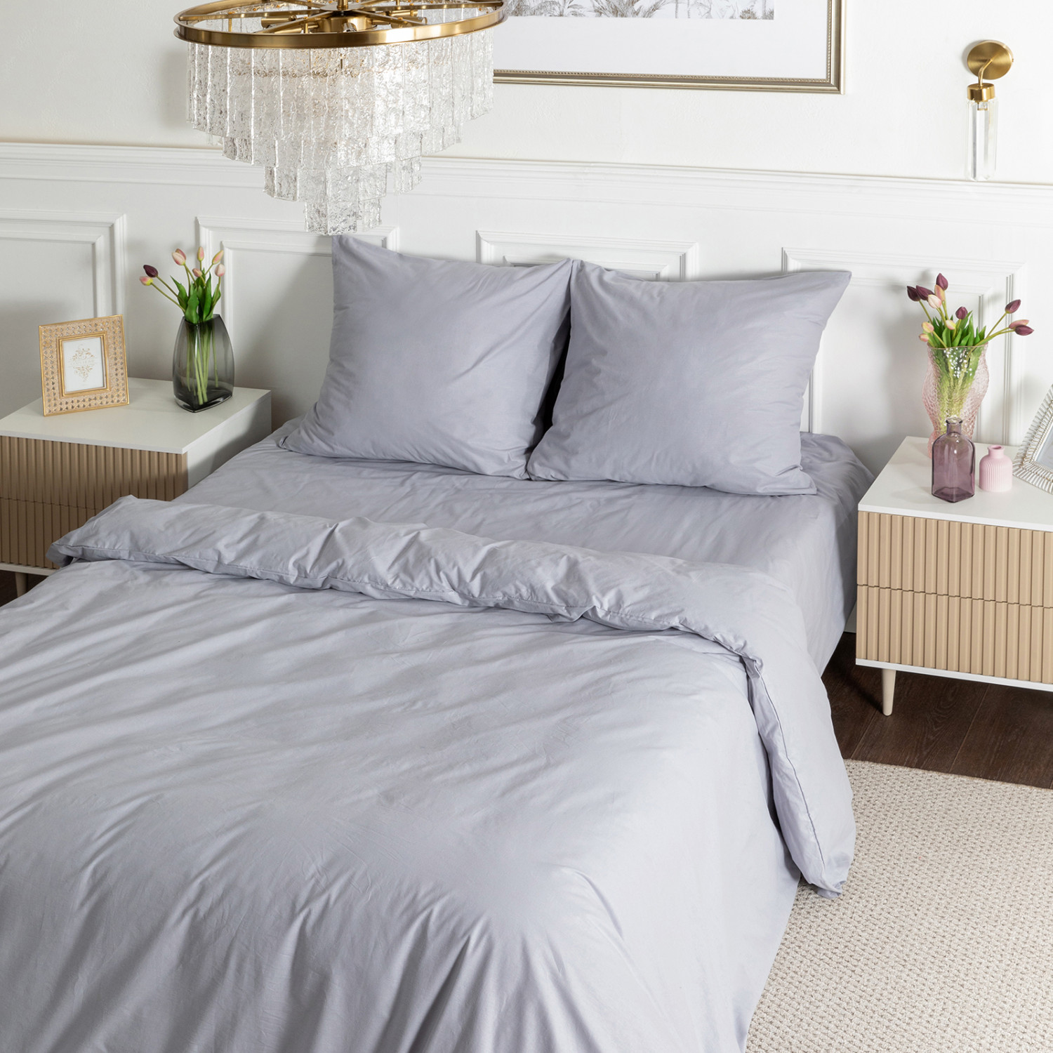 Постельное белье Серый рассвет/Gray dawn - фото № 7