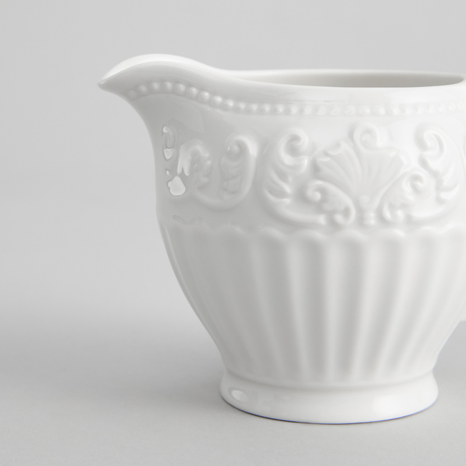 Молочник Белое тиснение/Emboss White - фото № 4