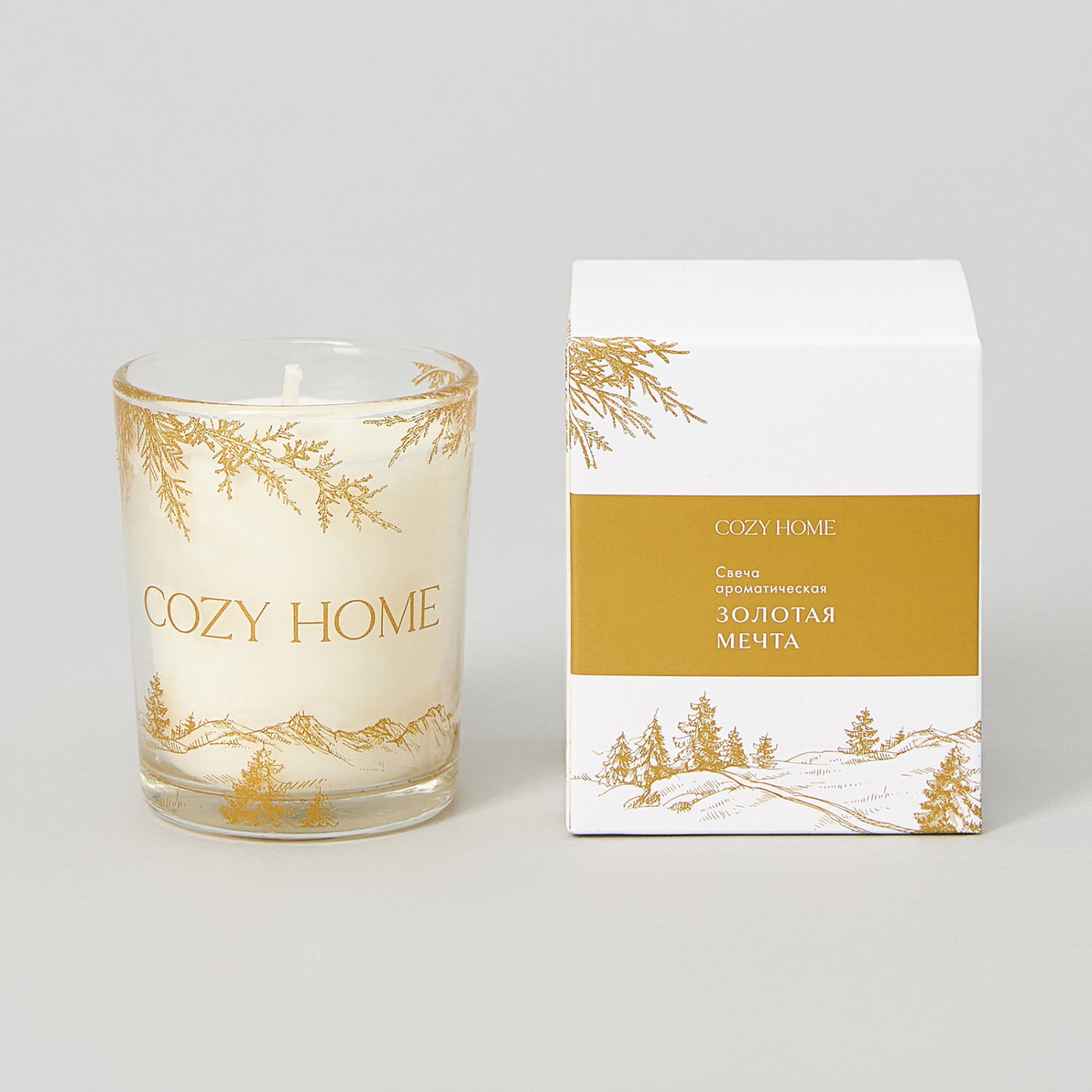 Свеча ароматическая Золотая мечта/Golden Dream - фото № 4