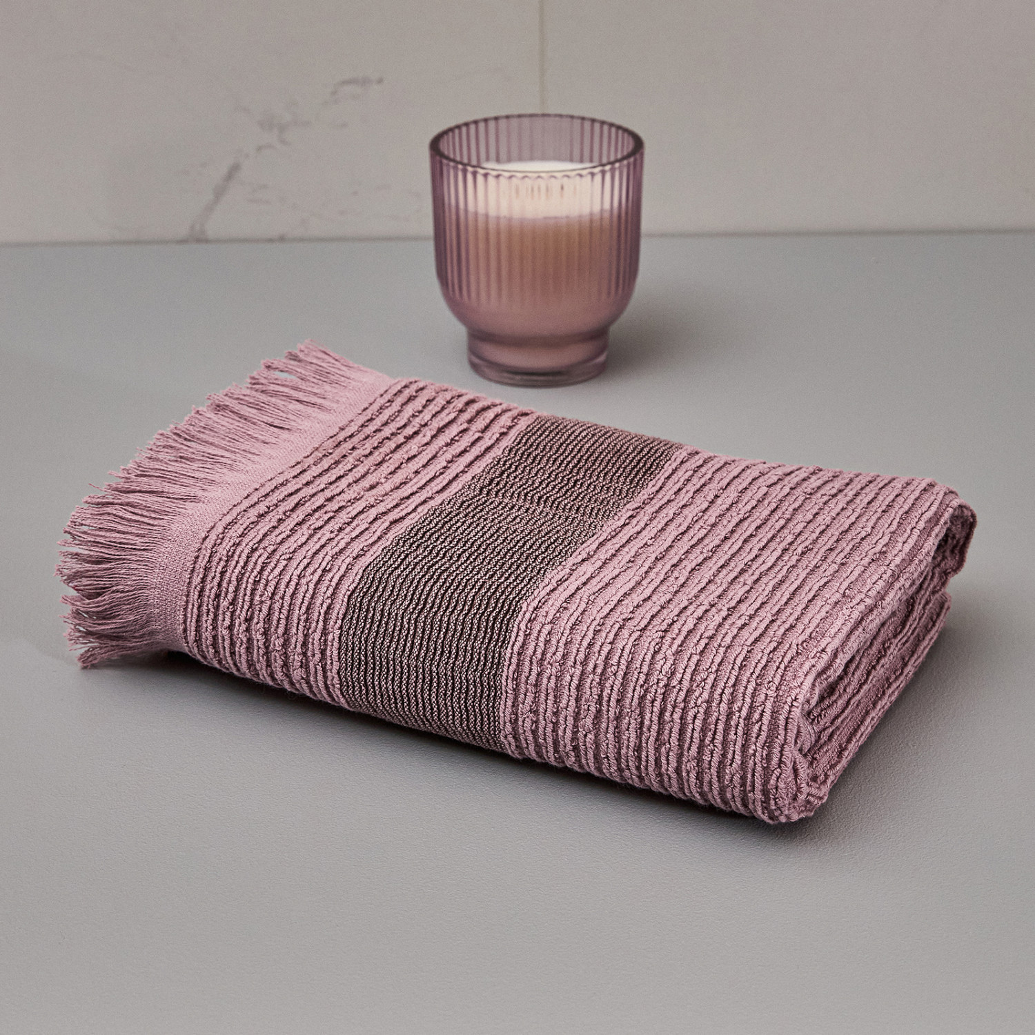 Полотенце махровое Монталто/Montalto, розовое - фото № 4