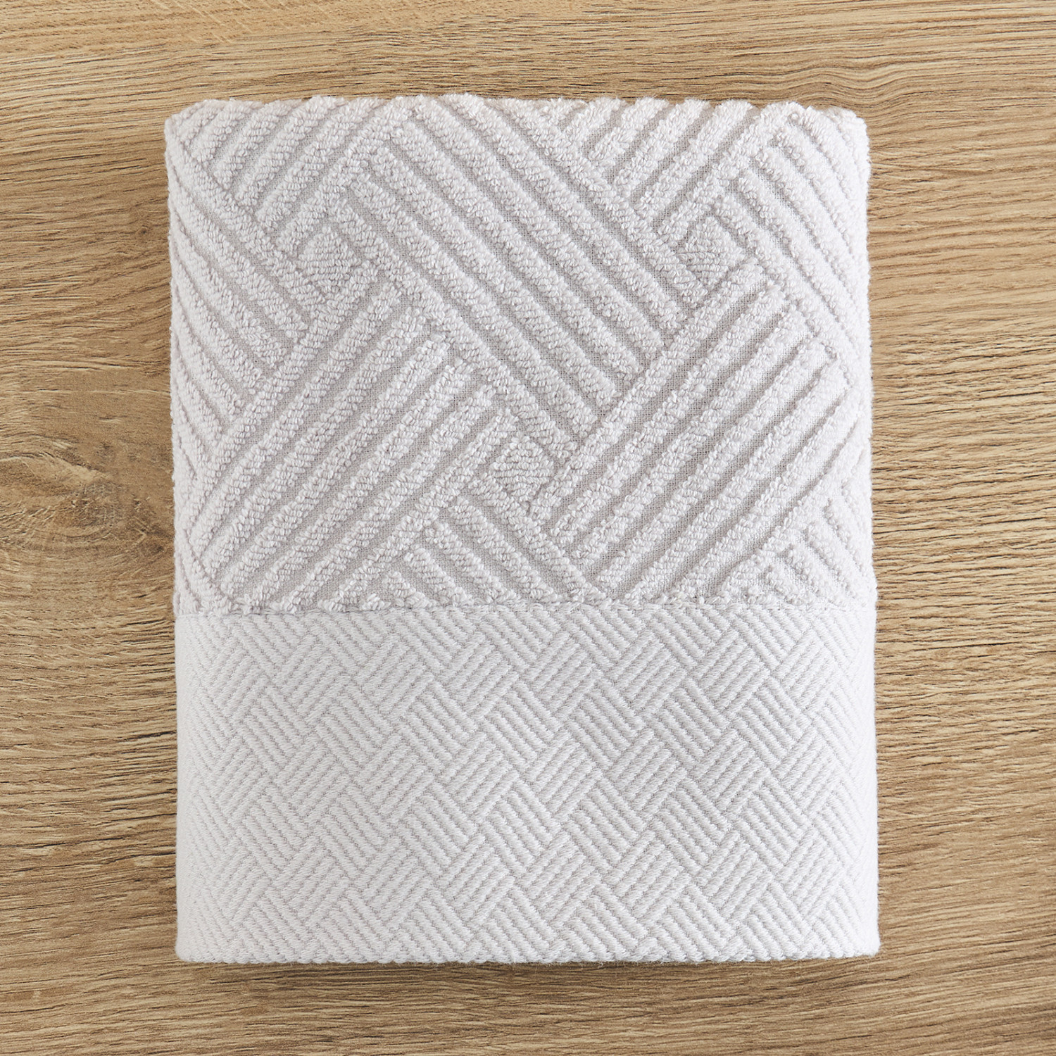 Полотенце махровое Zigzag, серое - фото № 3