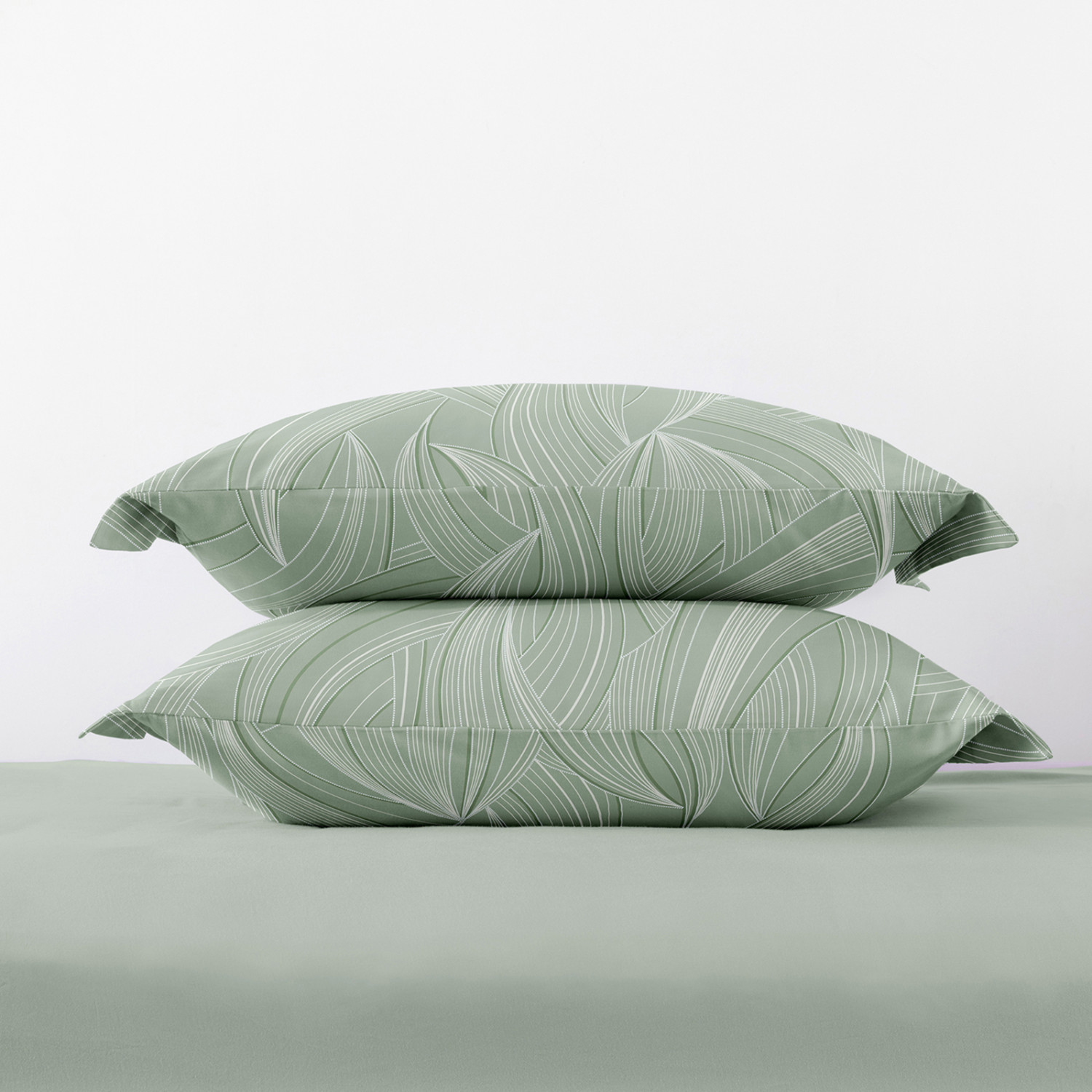 Комплект наволочек Dancing Leaves с ушками - фото № 2