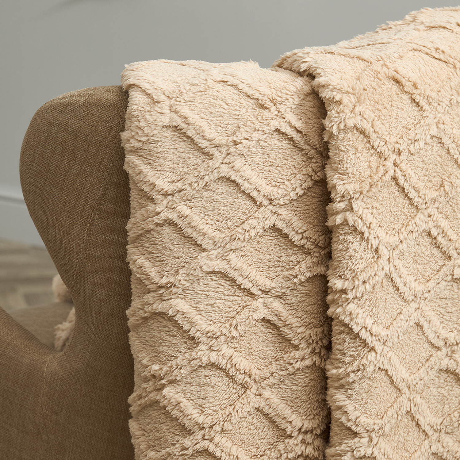 Плед Cesare, латте - фото № 2