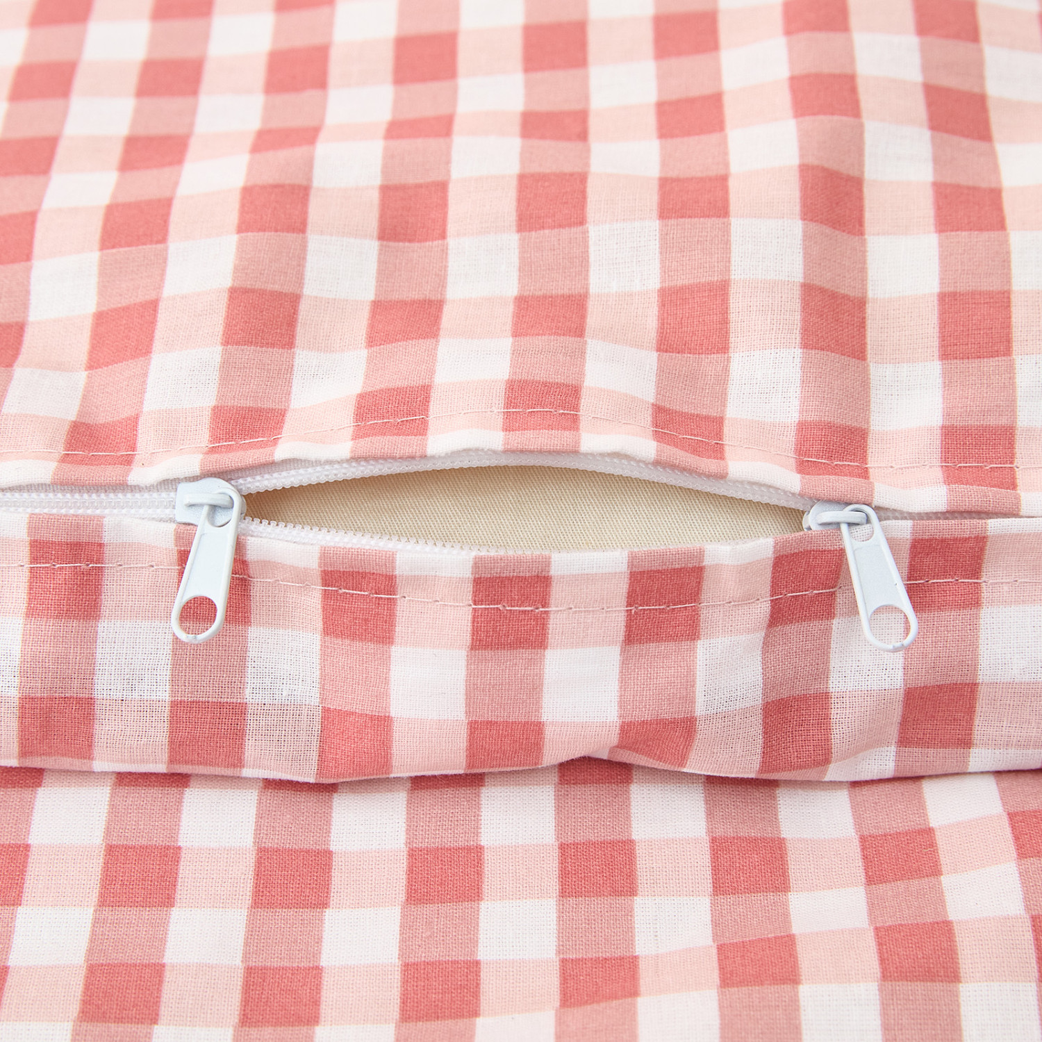 Постельное белье полукомплект Vichy, кораллово-розовое - фото № 9