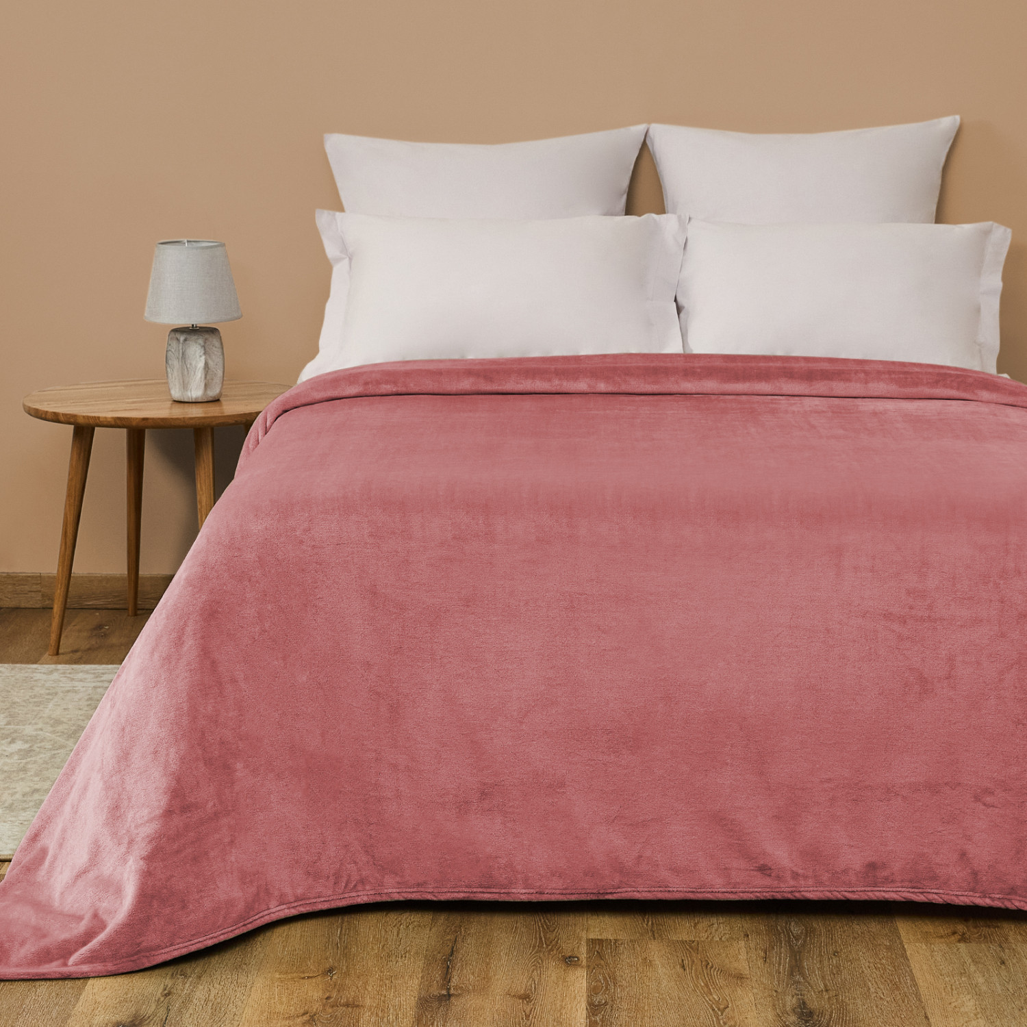 Плед Сверхмягкий/Supersoft, ягодный - фото № 2