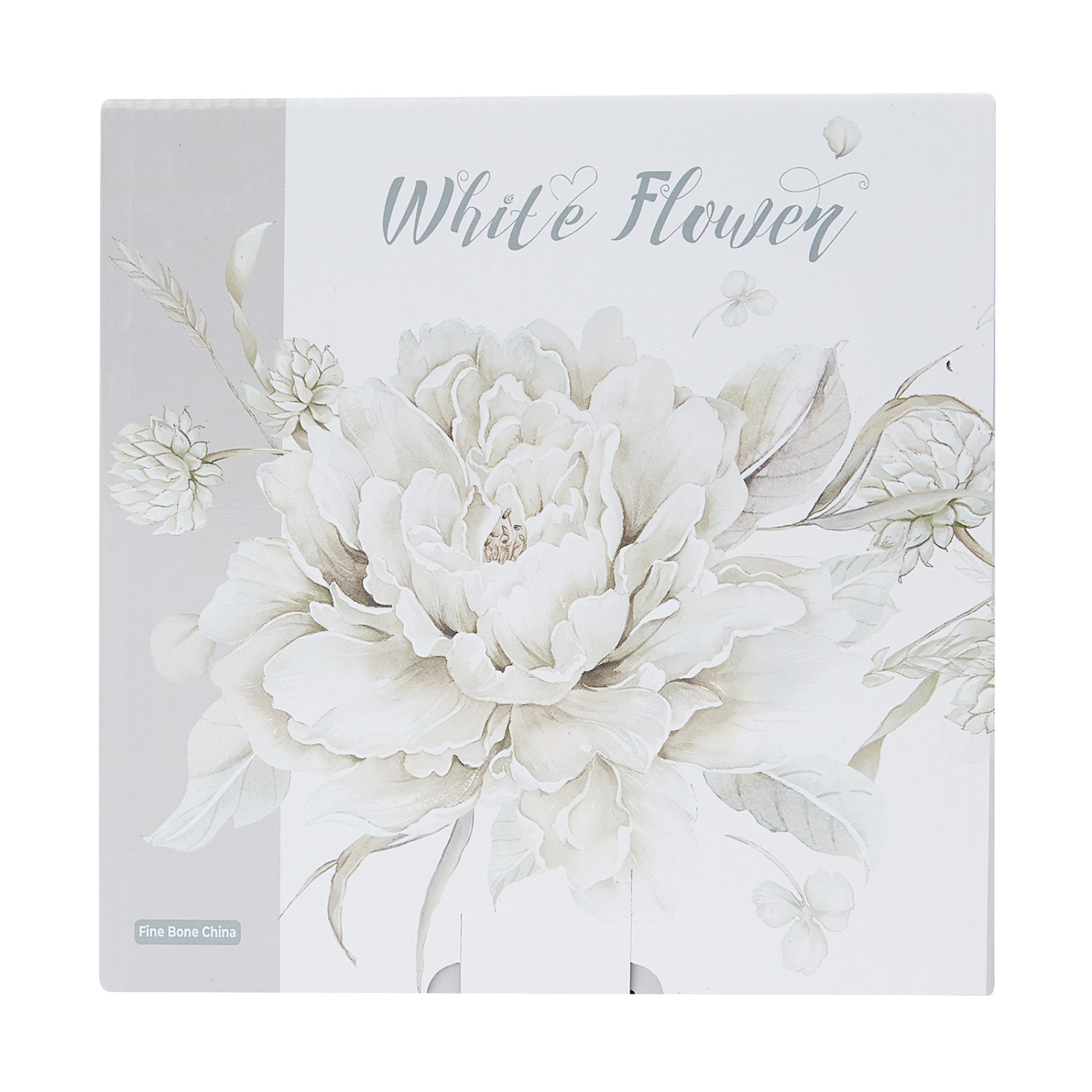 Набор тарелок White flower - фото № 4