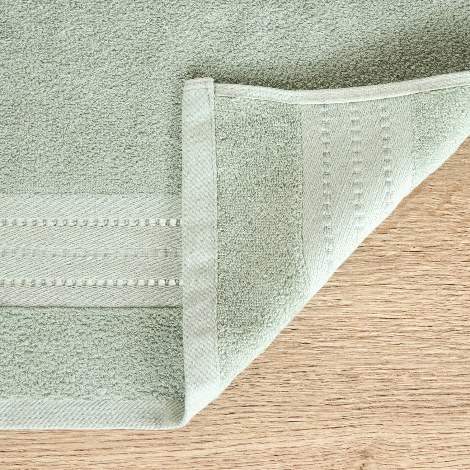 Комплект махровых полотенец Basena, зеленый - фото № 6